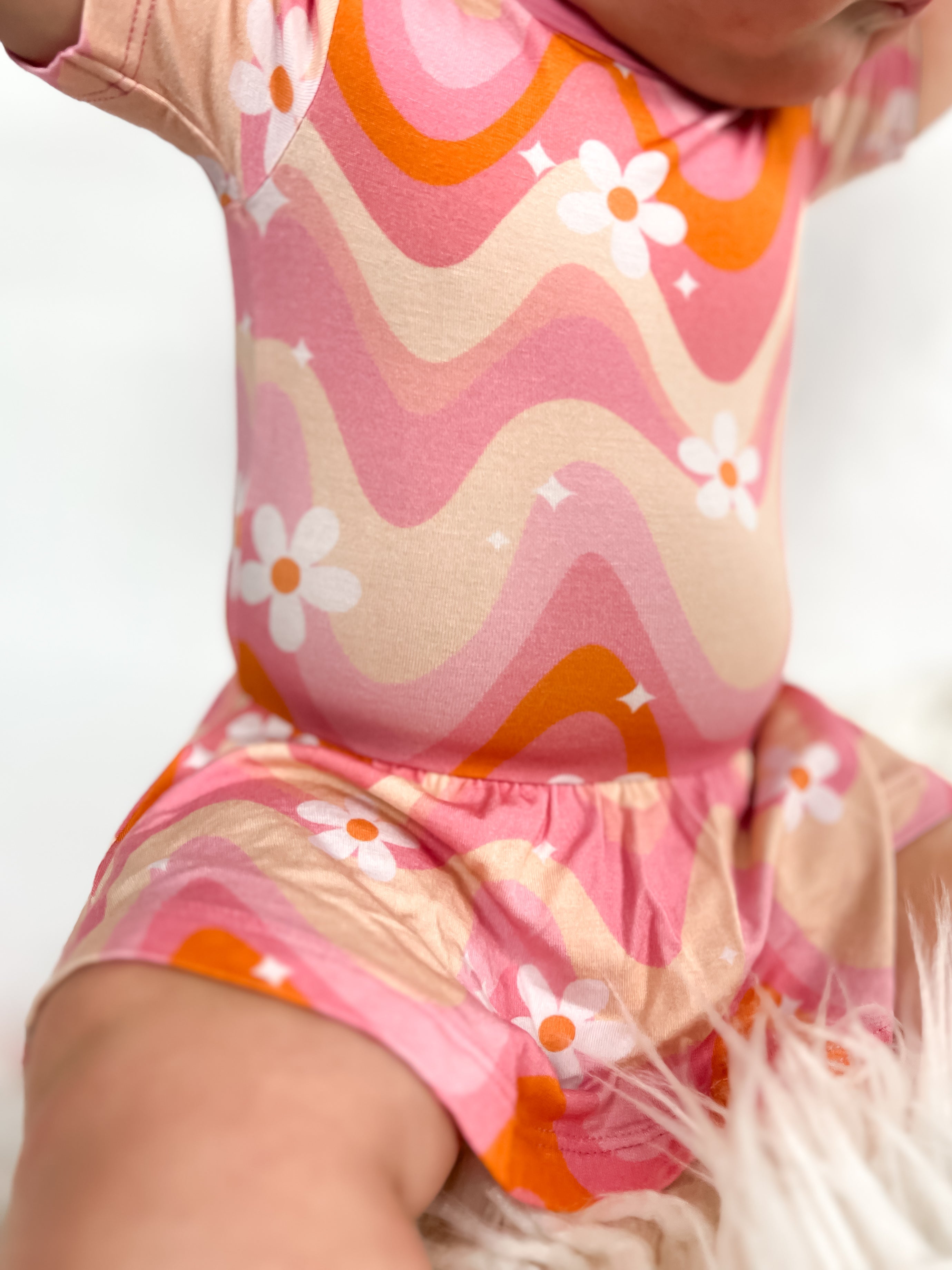 Groovy Floral Dream Bodysuit Dress