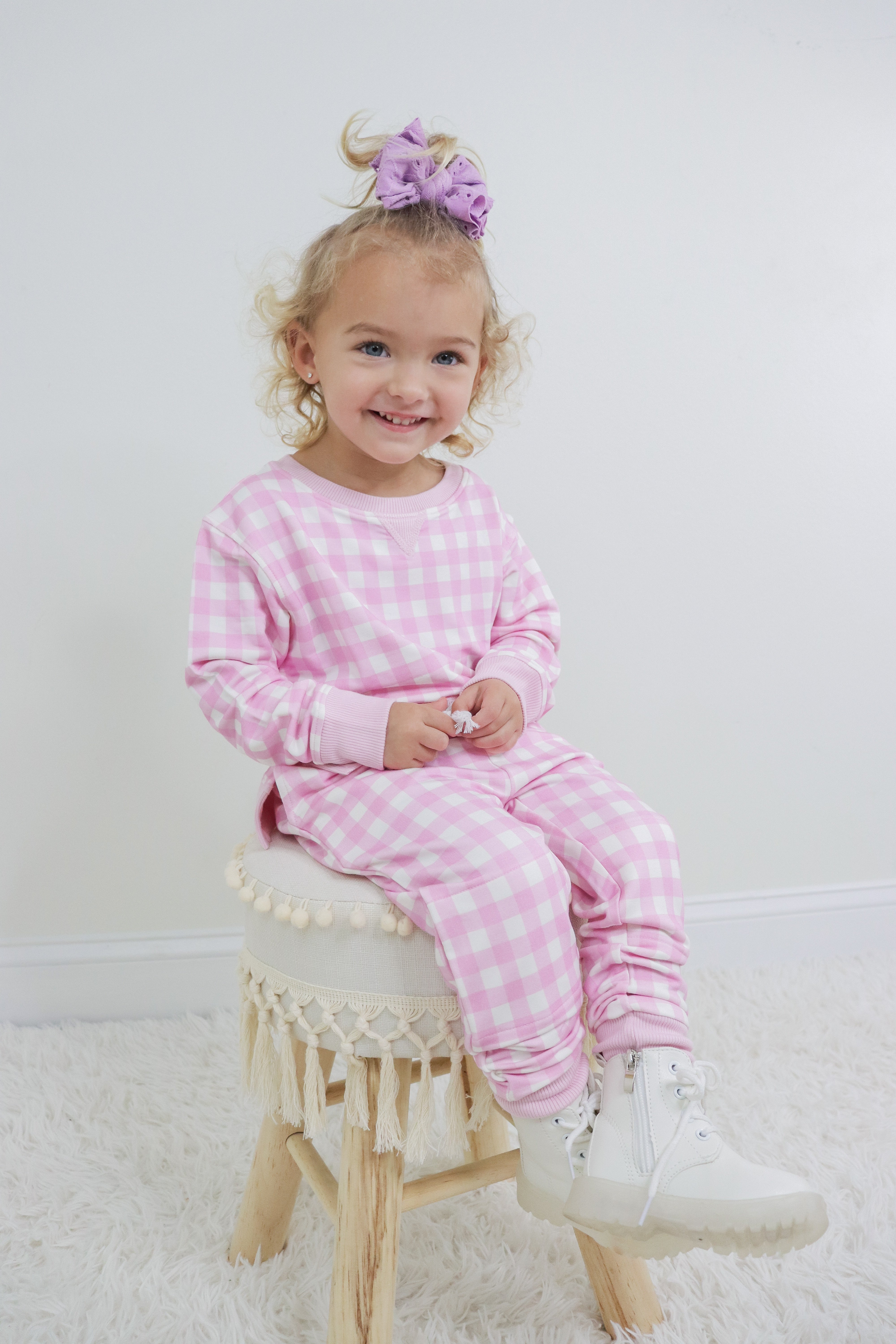 Taffy Pink Gingham Dream Jogger