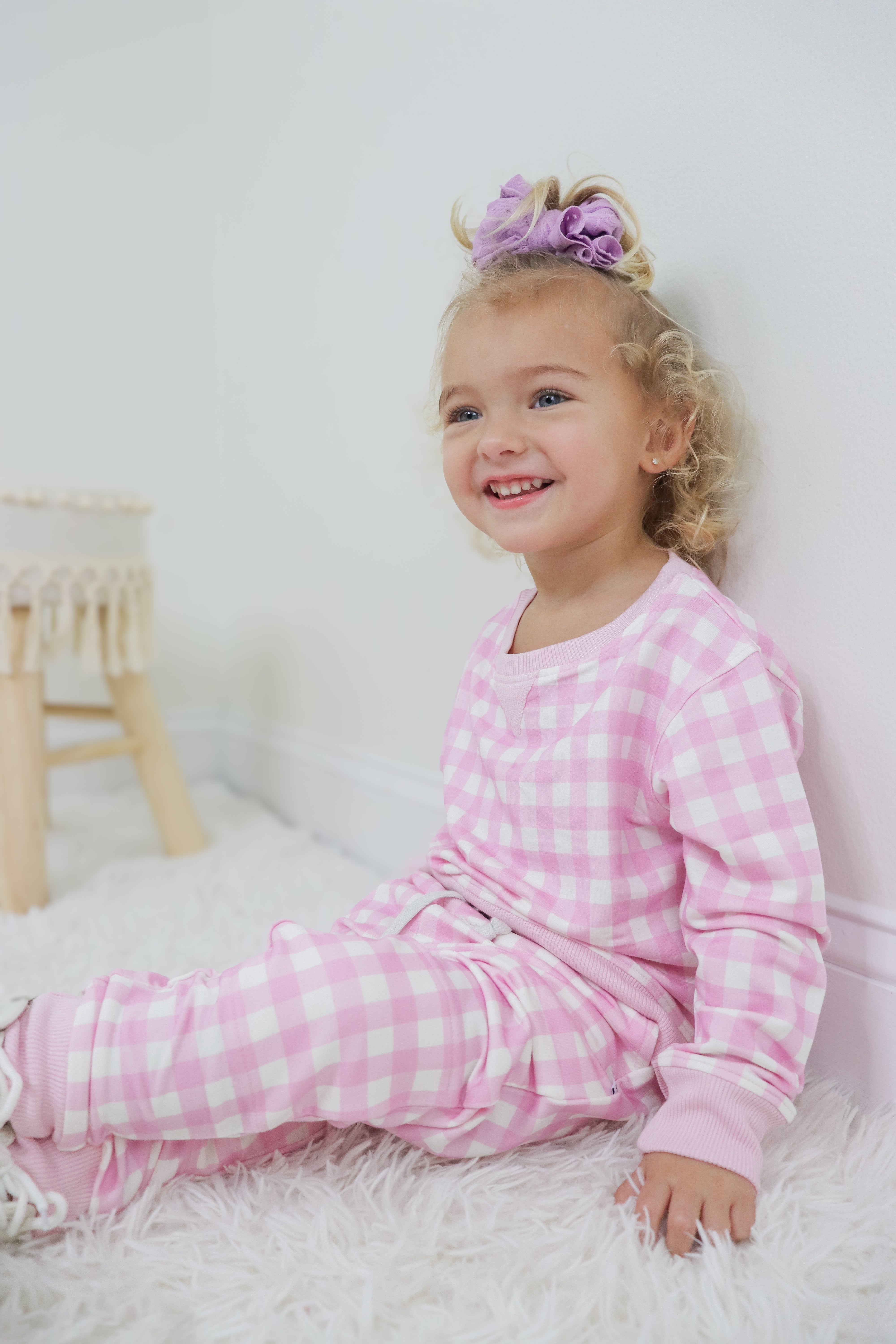 Taffy Pink Gingham Dream Jogger