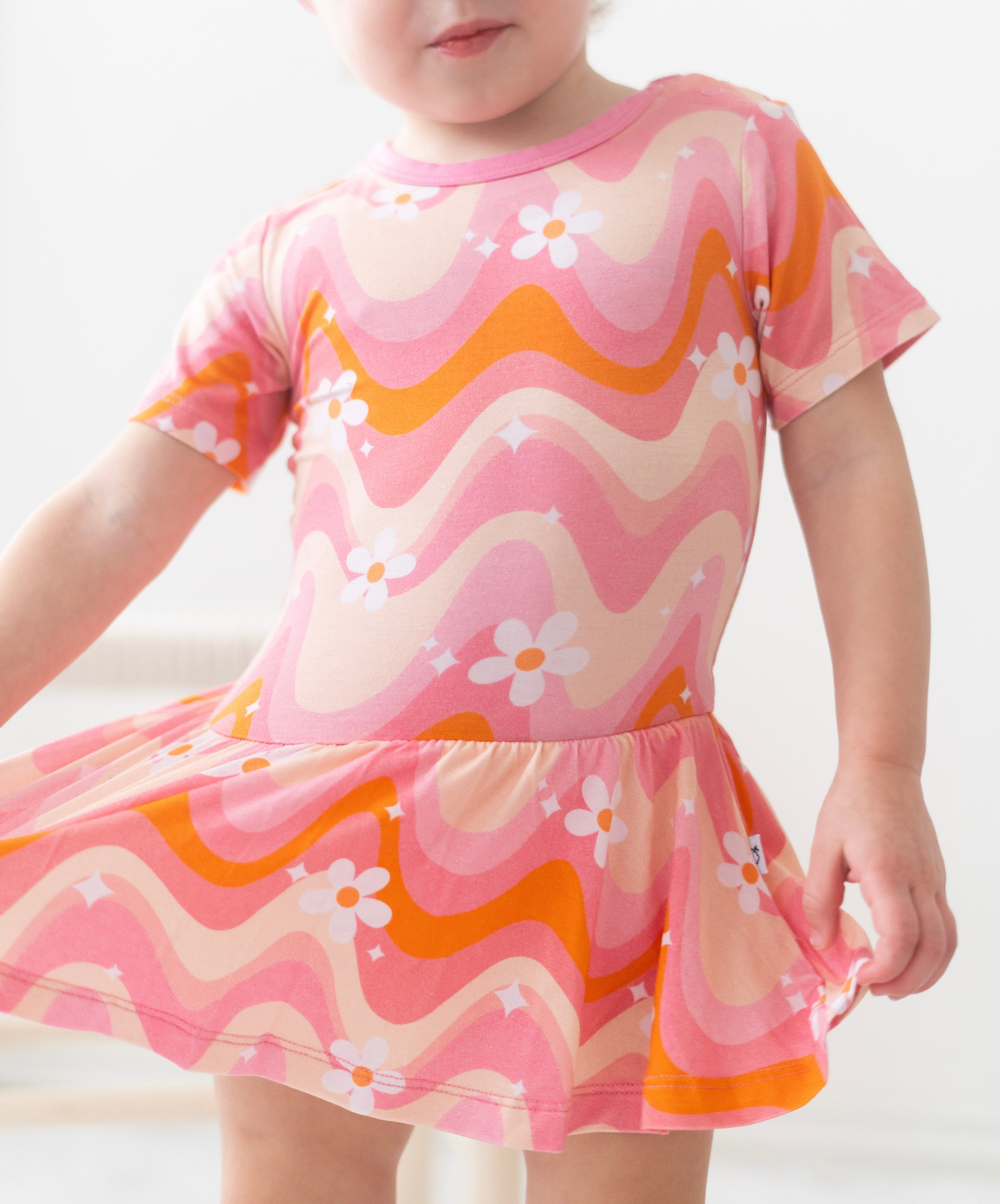 Groovy Floral Dream Bodysuit Dress