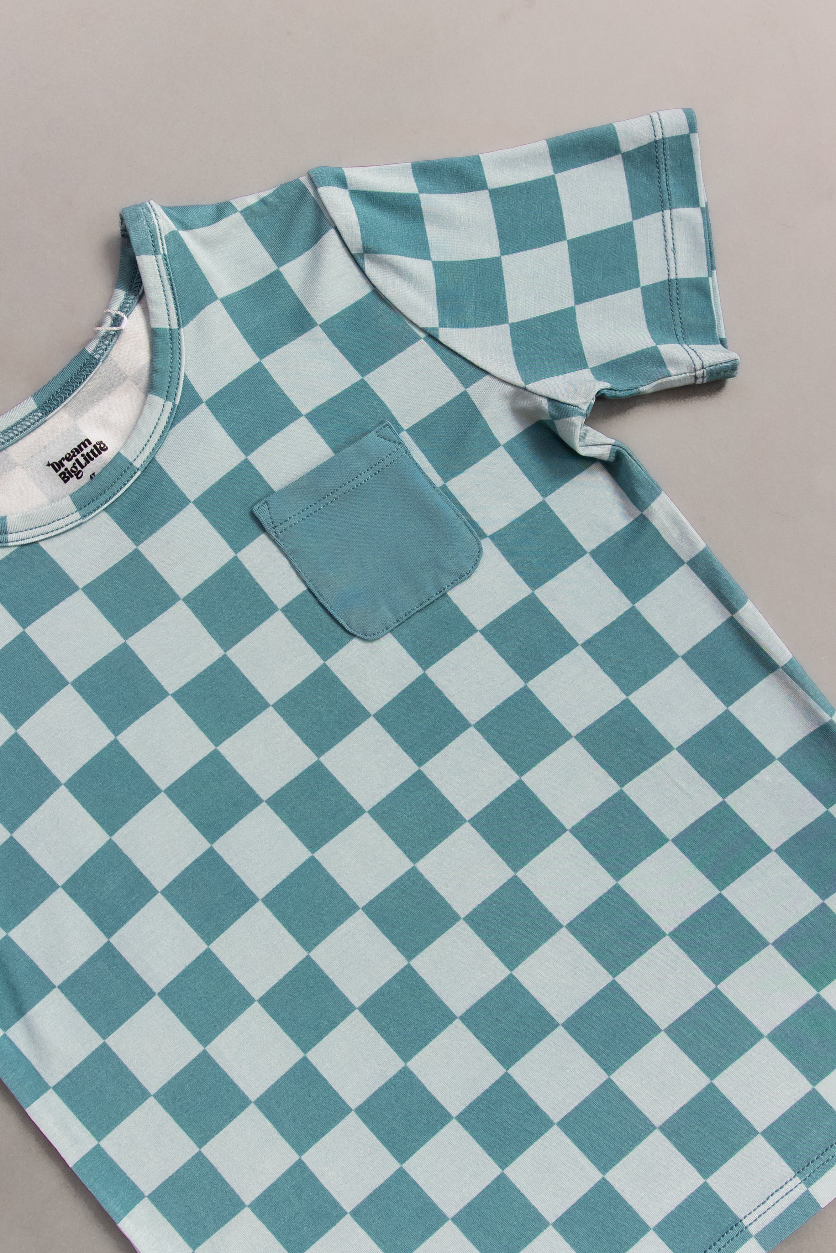 Stormy Checkers Dream Pocket Tee