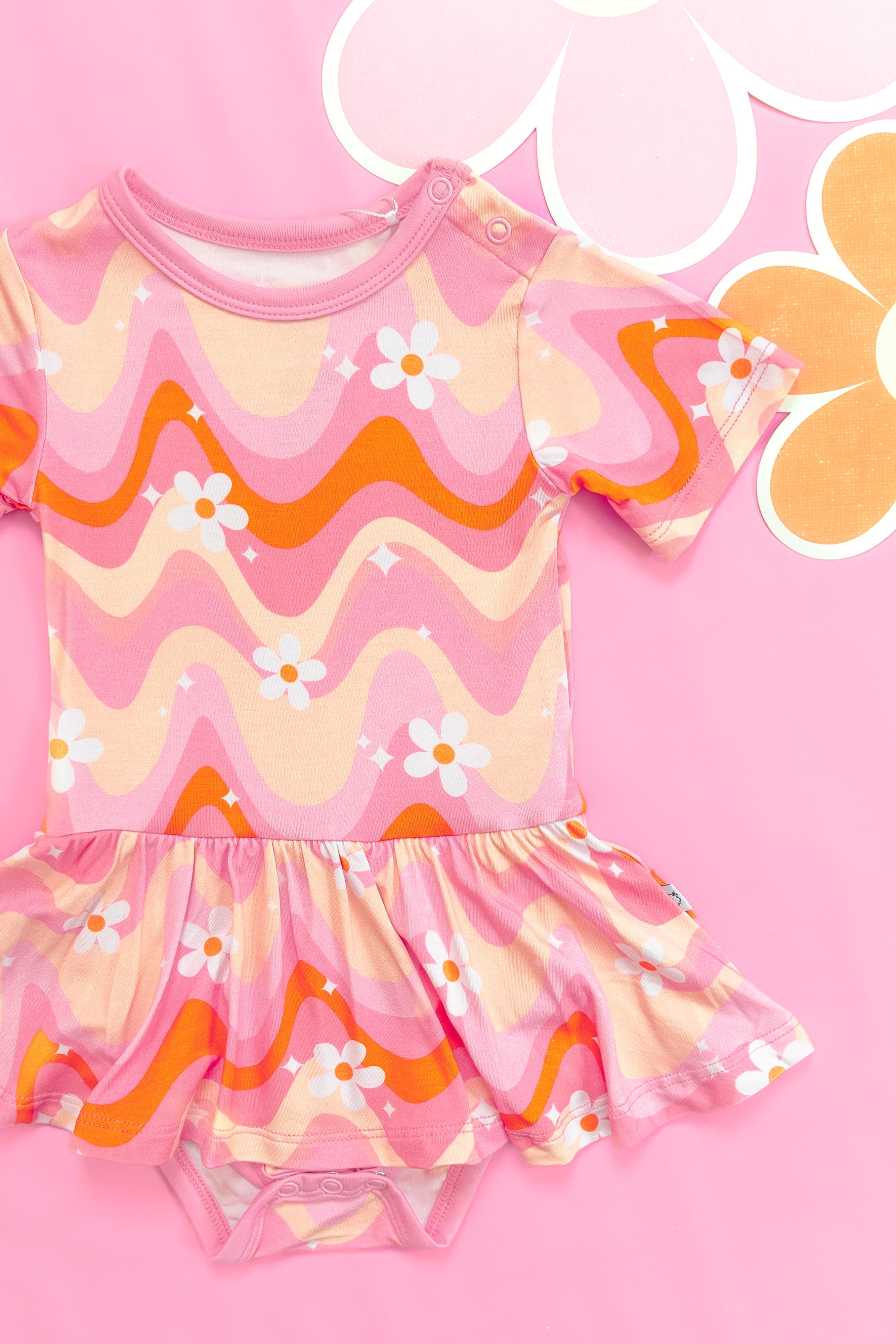 Groovy Floral Dream Bodysuit Dress