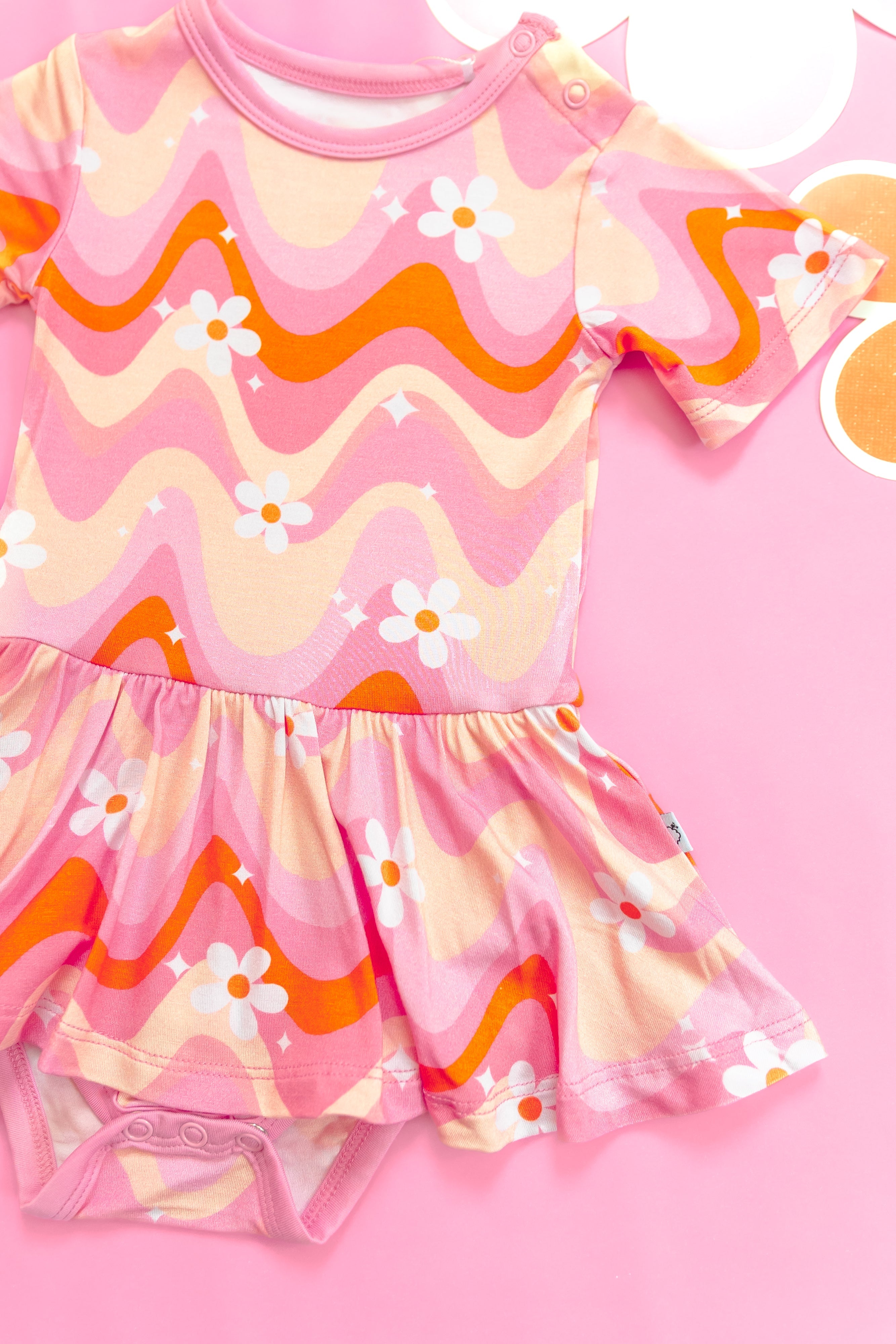 Groovy Floral Dream Bodysuit Dress