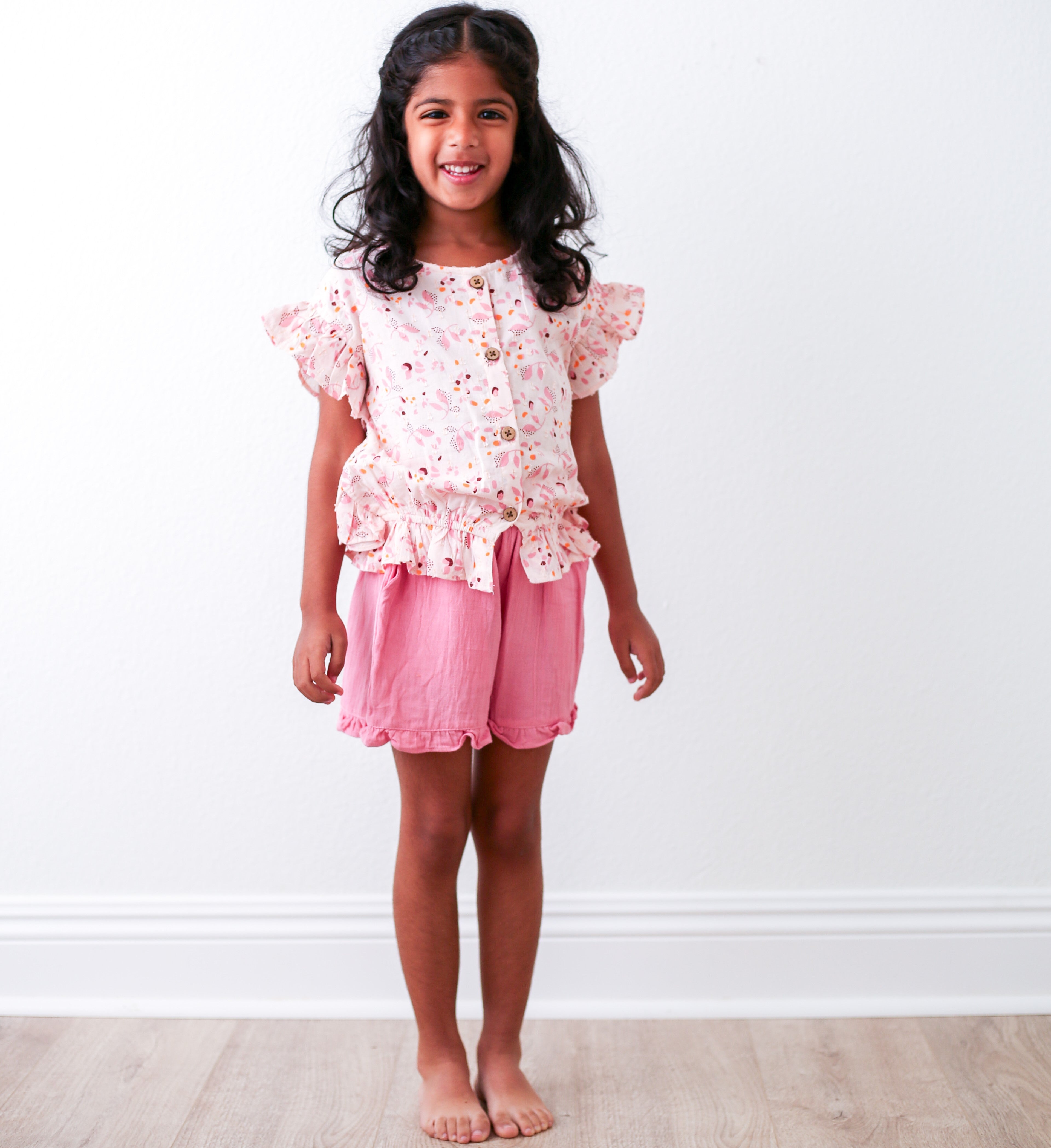 Aliya Pink Short And Top