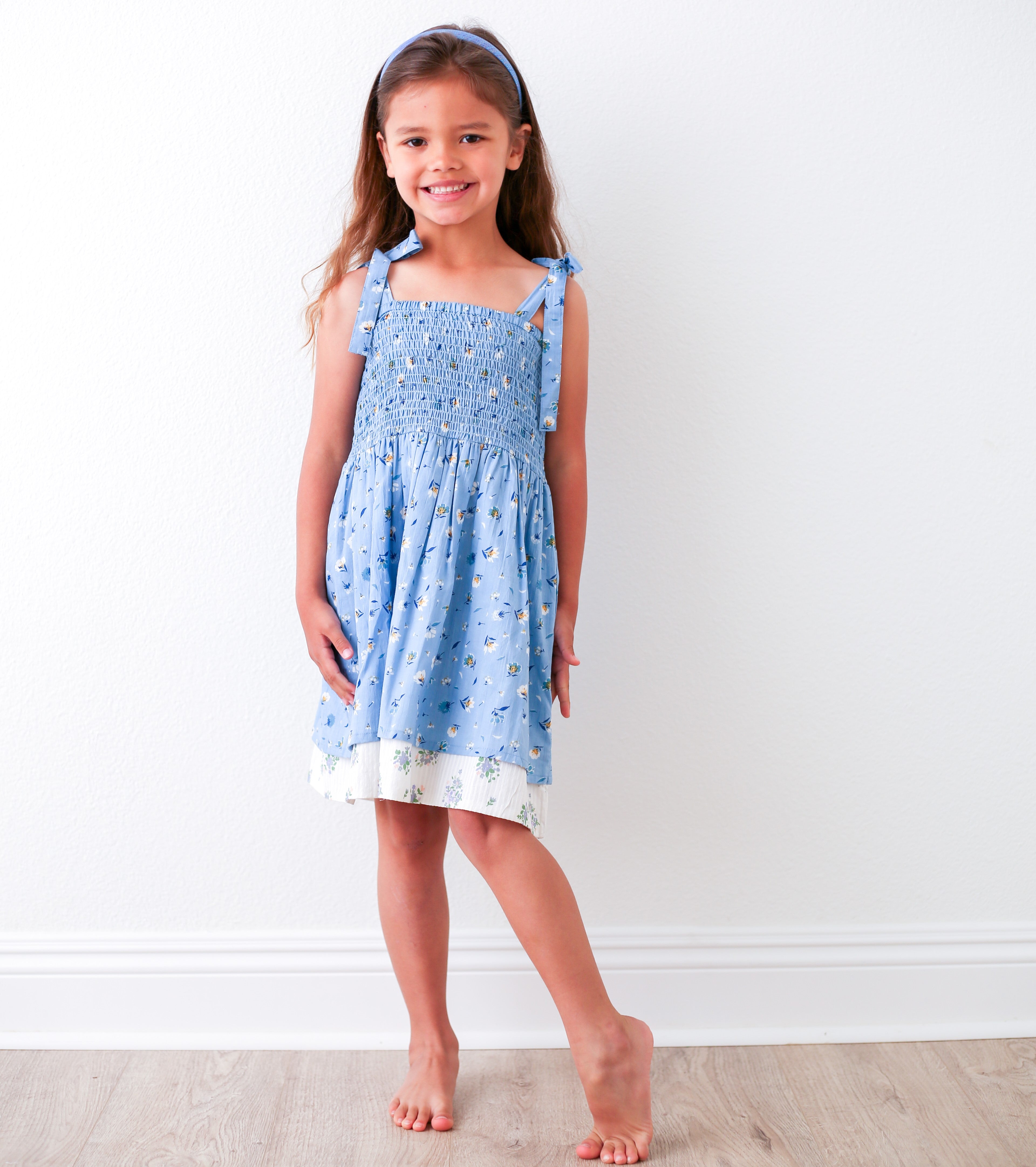 Zola Blue Floral Dress