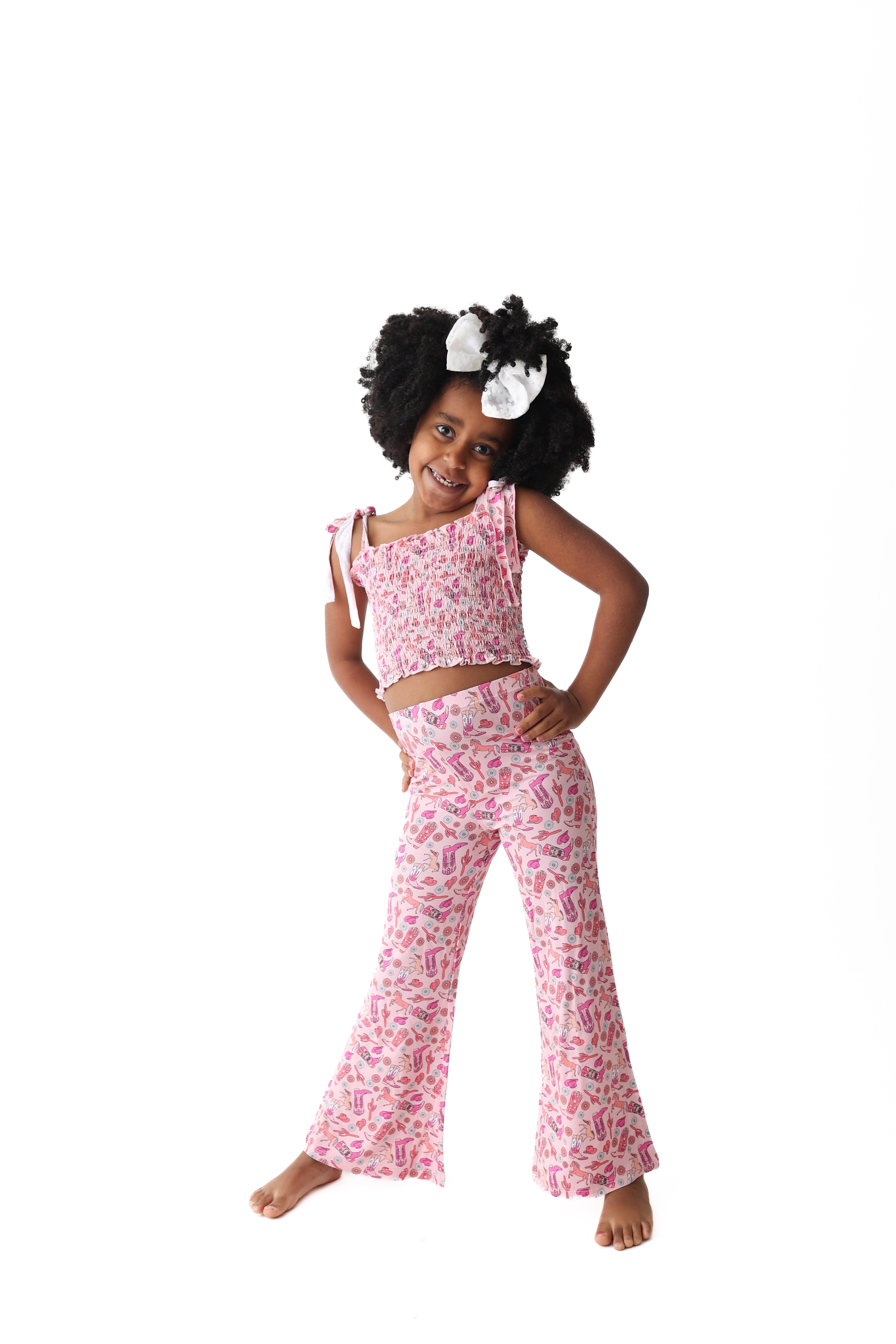 Stay Wild Cowgirl Dream Smocked Flare Set