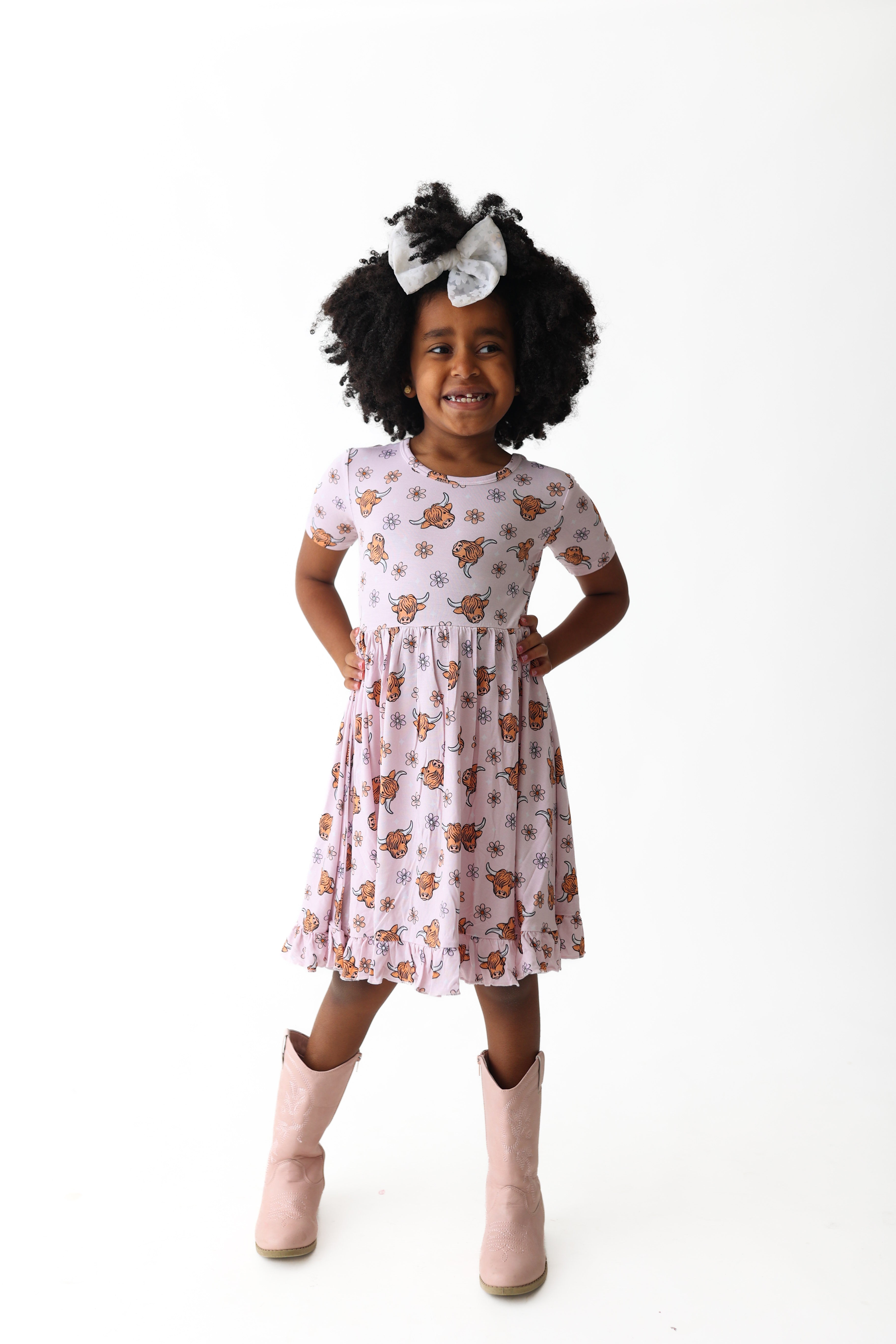 Exclusive Highland Cutie Dream Ruffle Dress
