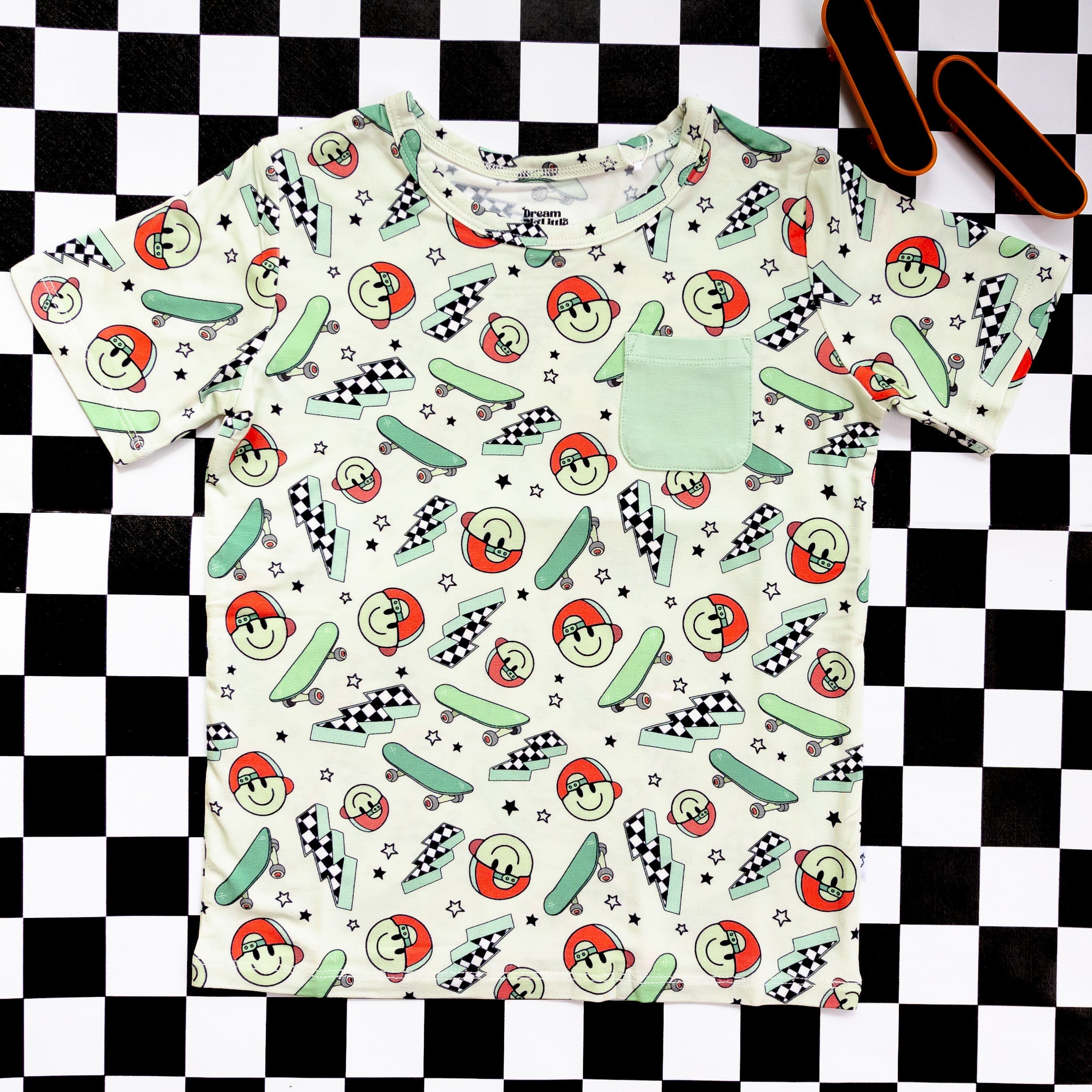 Skating Smiles Dream Pocket Tee