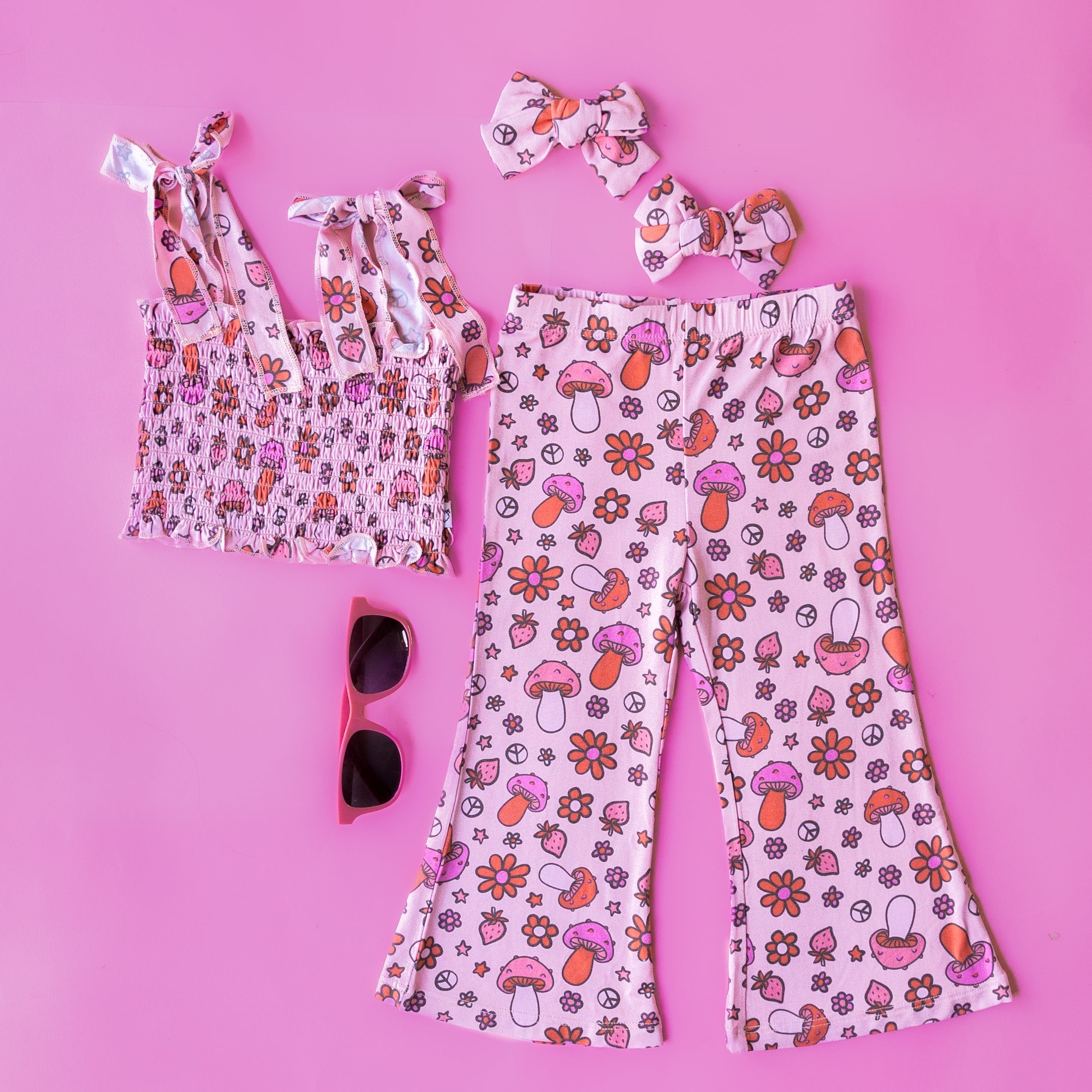 Feelin' Mushy Dream Smocked Flare Set