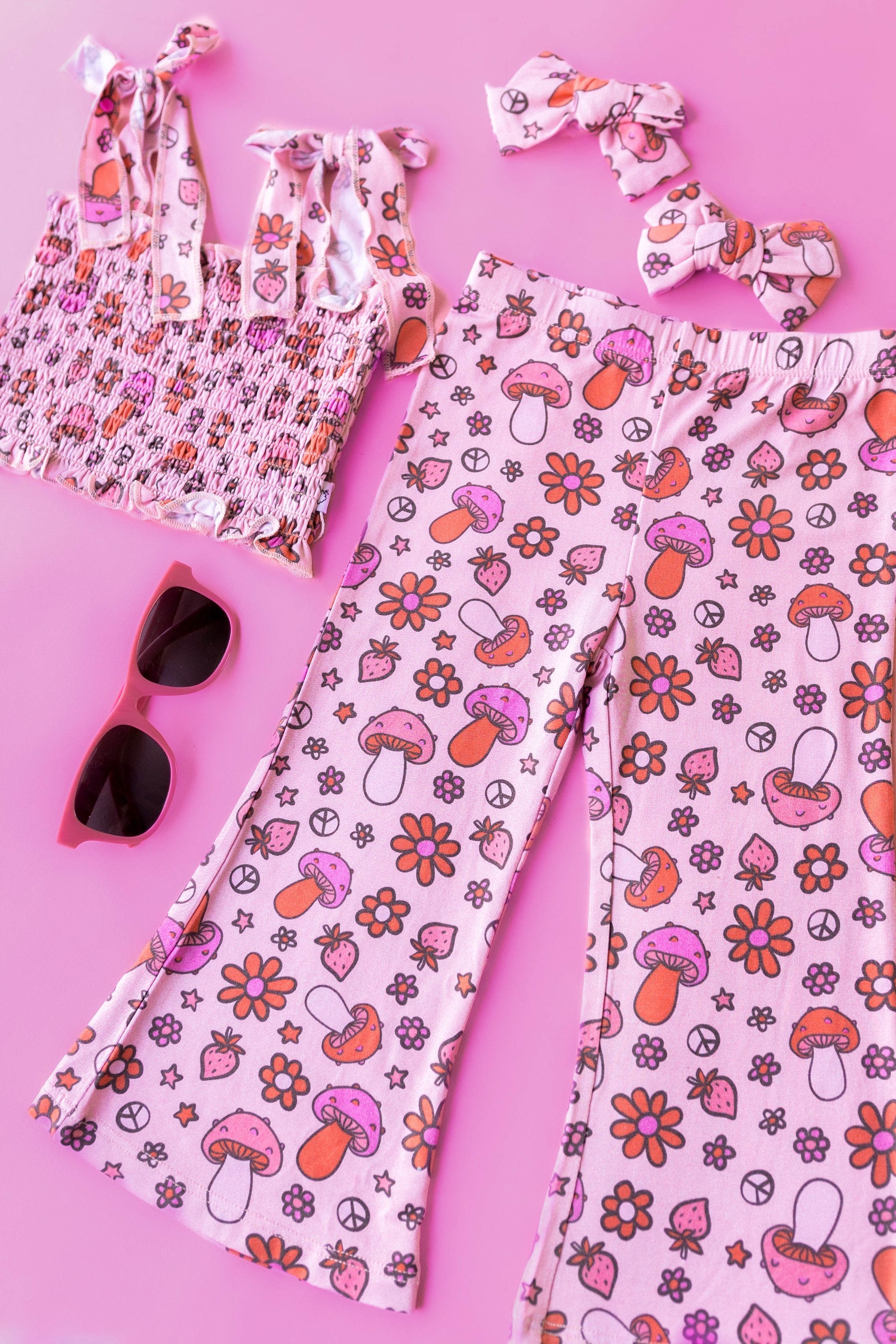 Feelin' Mushy Dream Smocked Flare Set