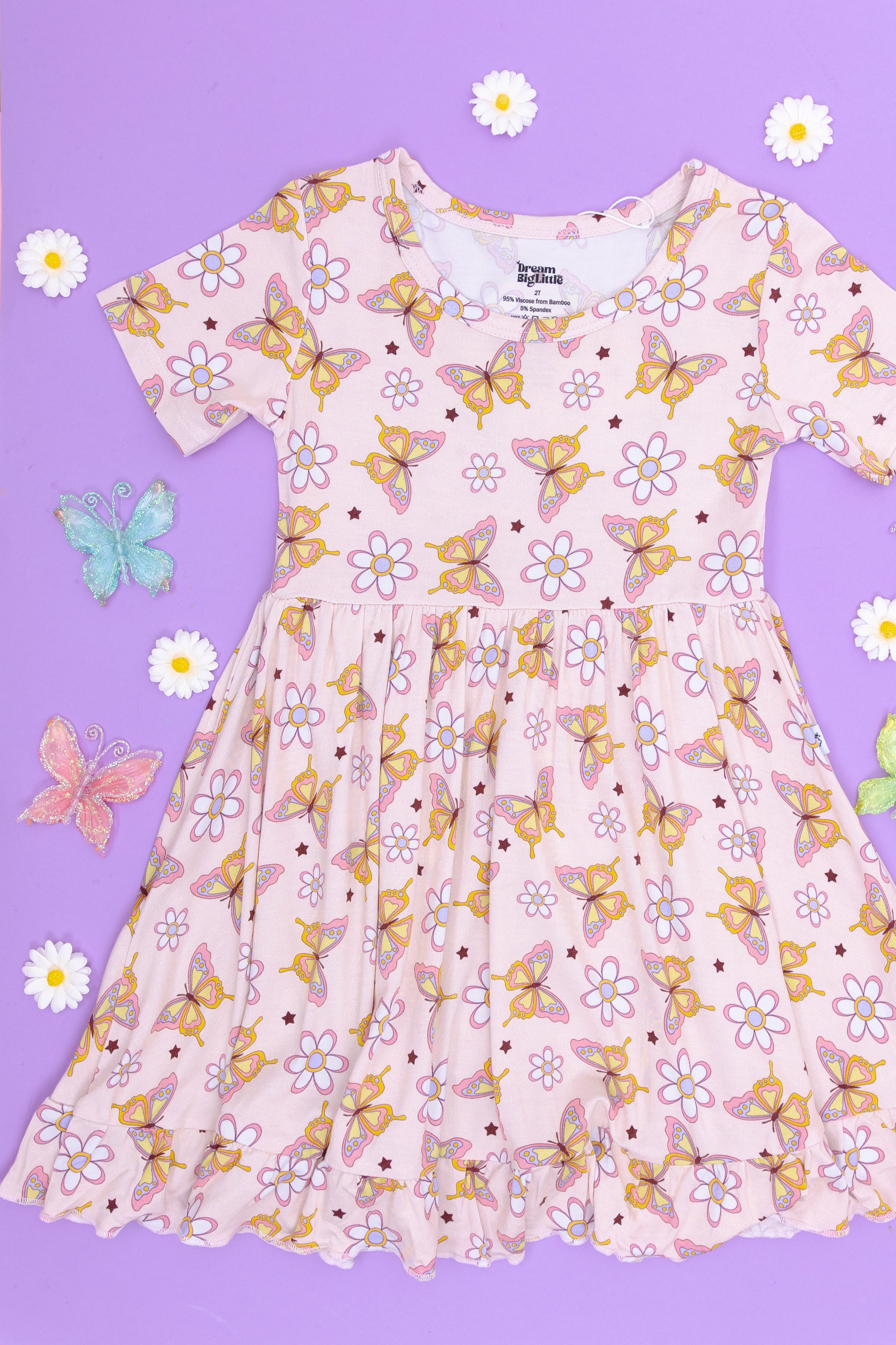 Blossomin' Butterfly Dream Ruffle Dress