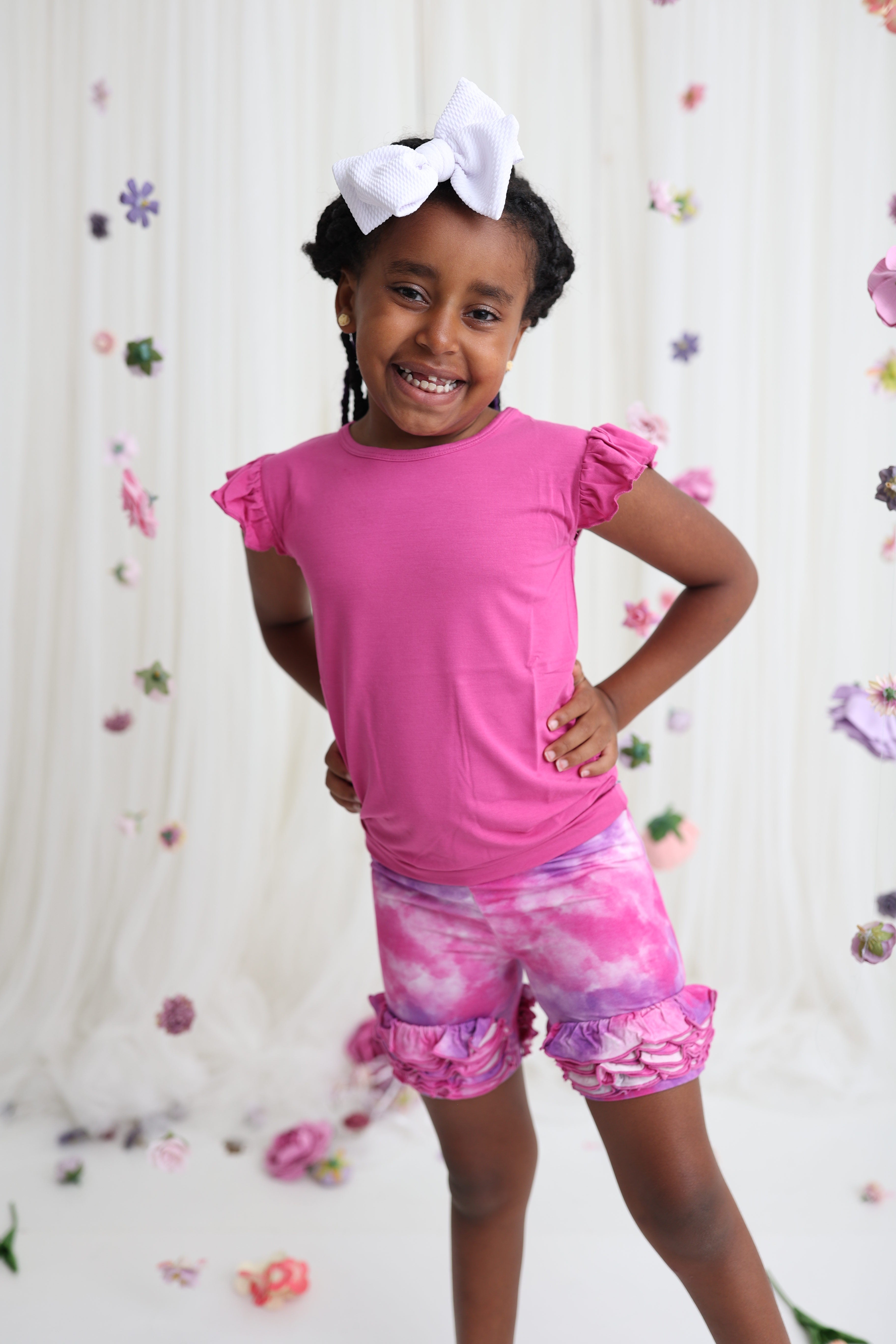 Candy Clouds Dream Ruffle Shorts
