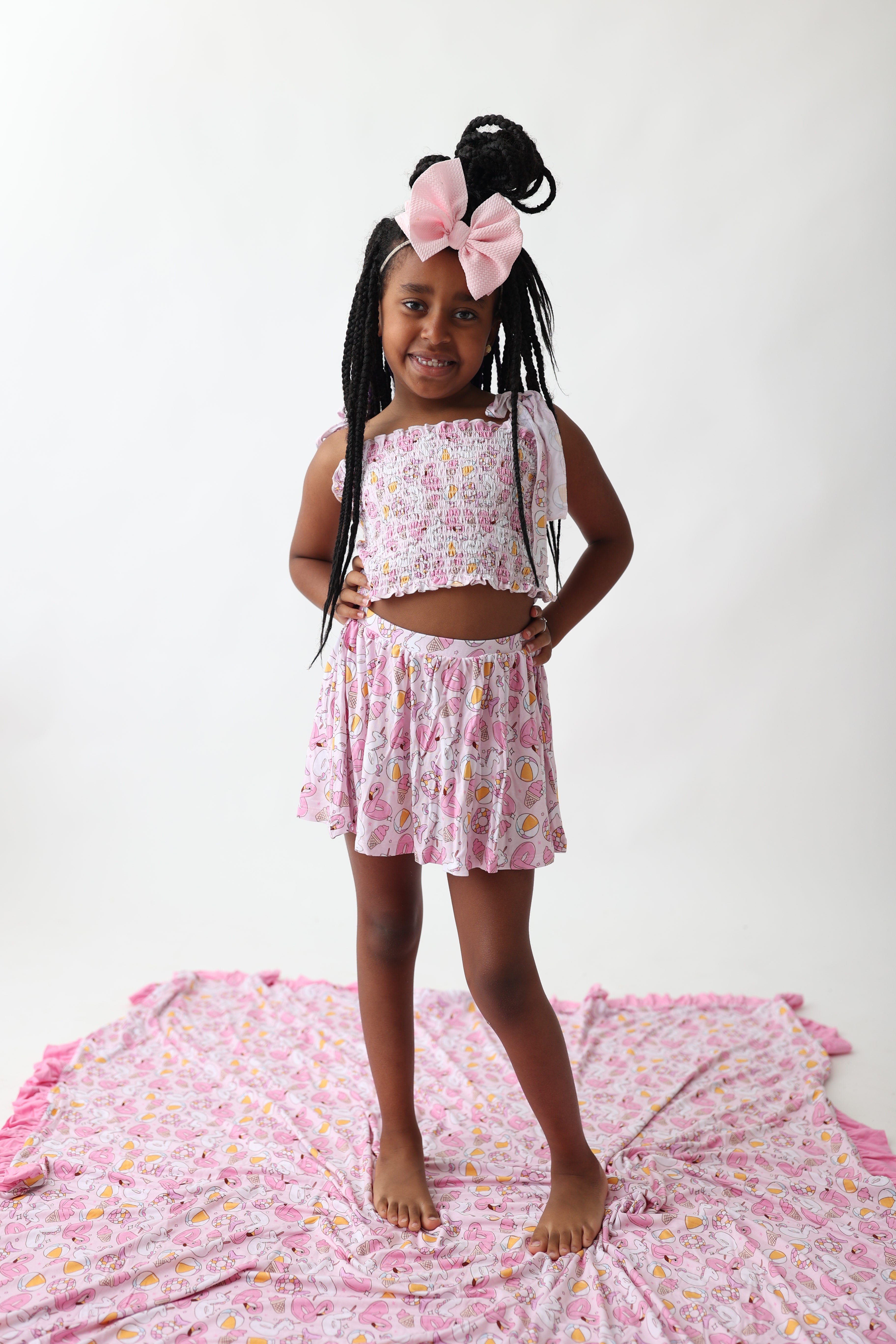 Exclusive Girls Just Wanna Have Sun Dream Smocked Skort Set
