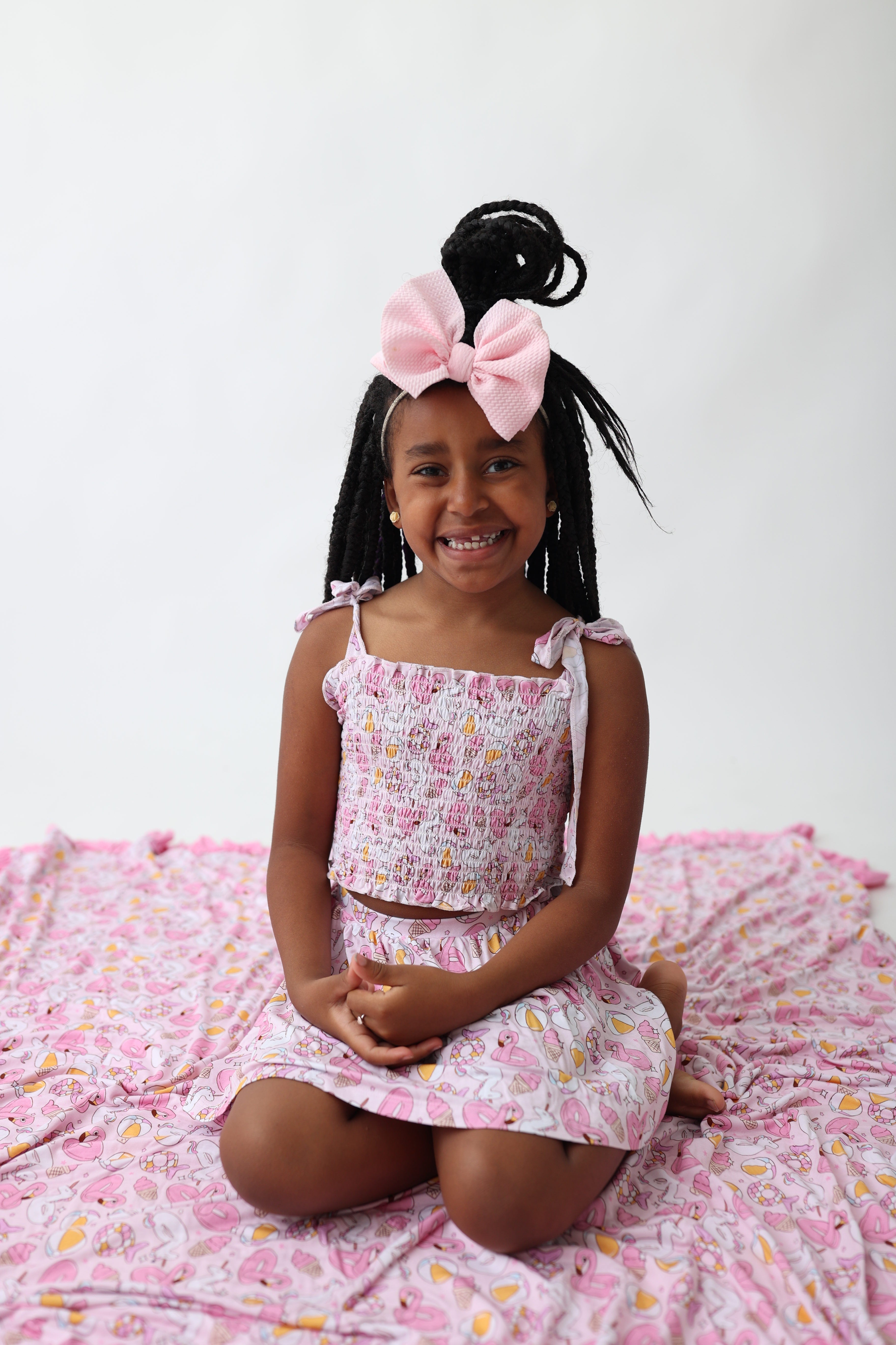 Exclusive Girls Just Wanna Have Sun Dream Smocked Skort Set