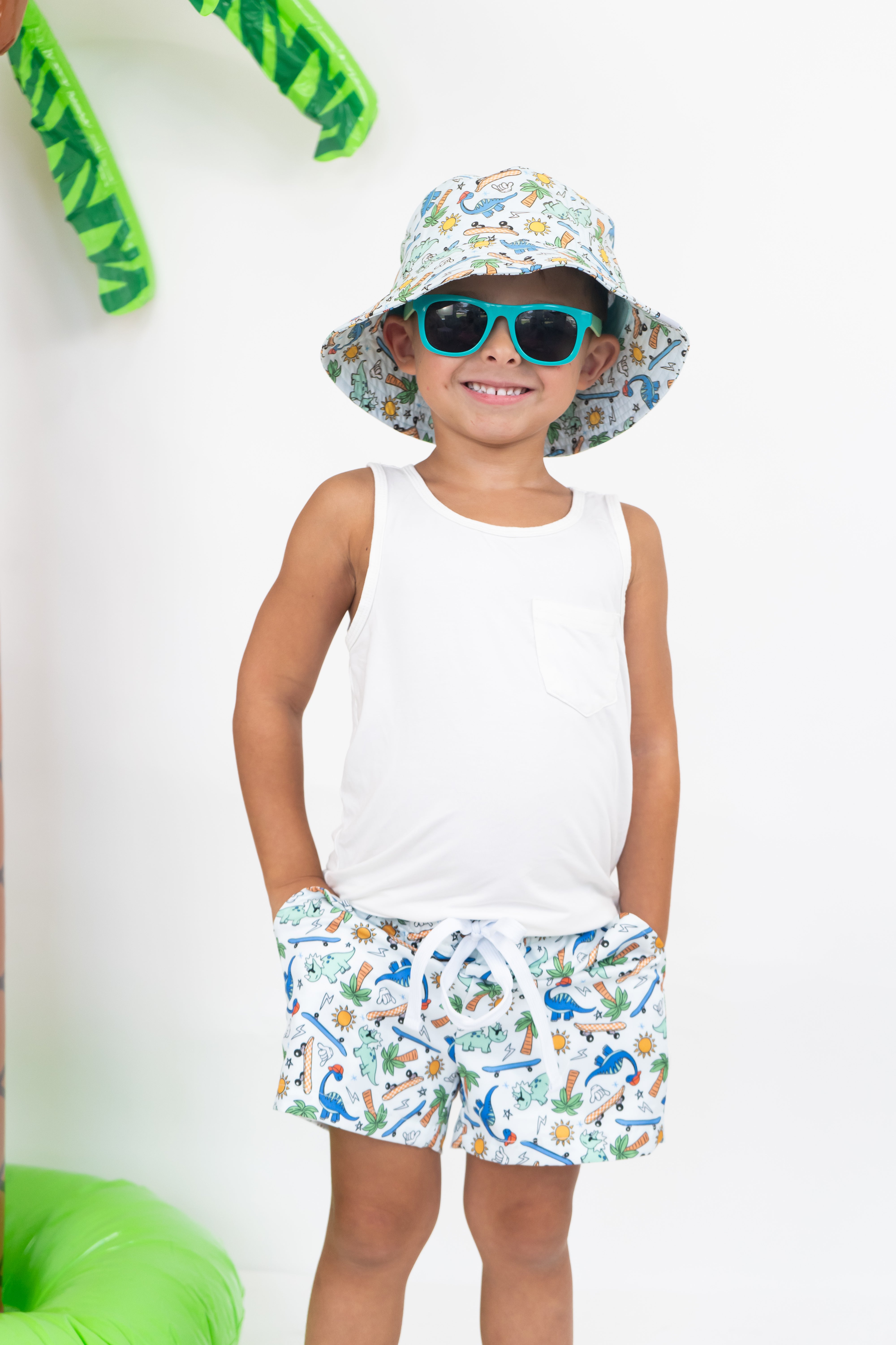 Exclusive Surf-o-saurus Dream Swim Trunks
