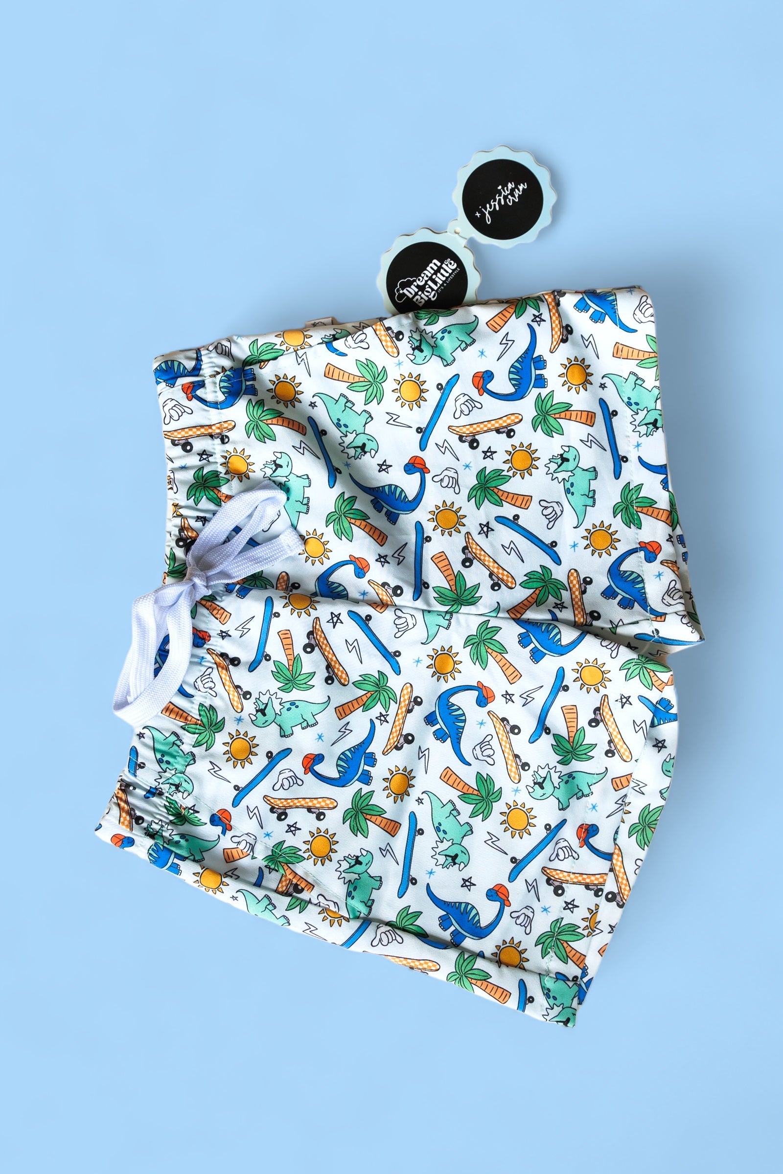 Exclusive Surf-o-saurus Dream Swim Trunks