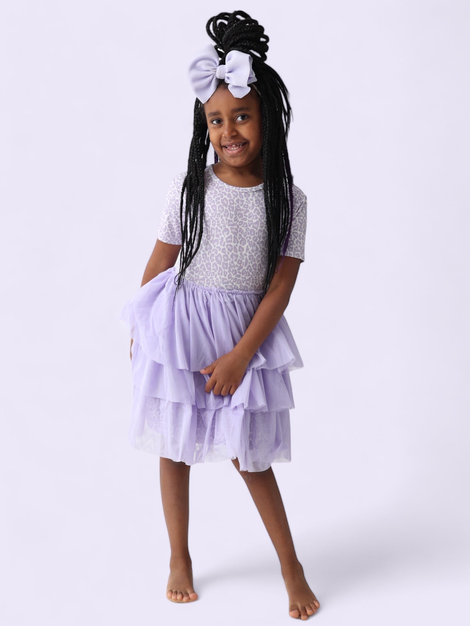 Lavender Leopard Dream Tutu Dress