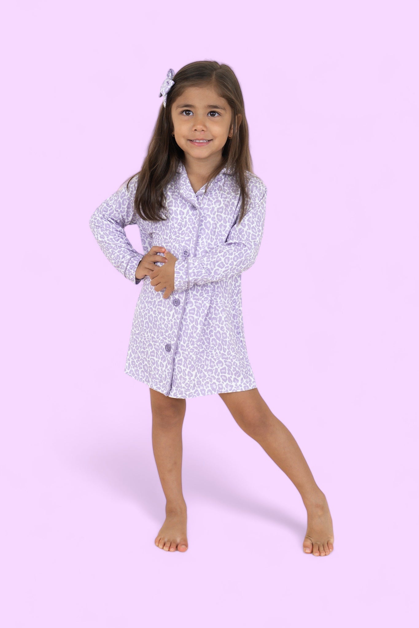 Lavender Leopard Girl's Dream Gown