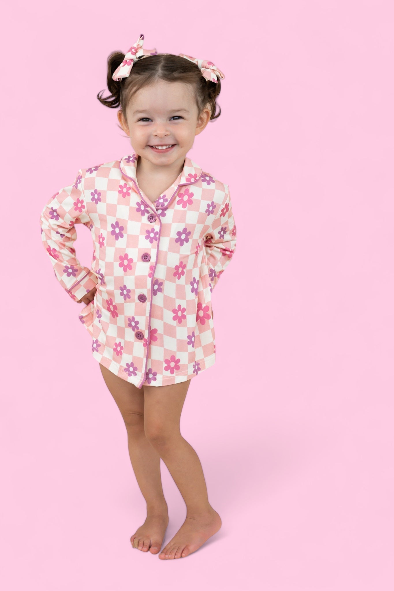 Wavy Daisy Checkers Girl's Dream Gown