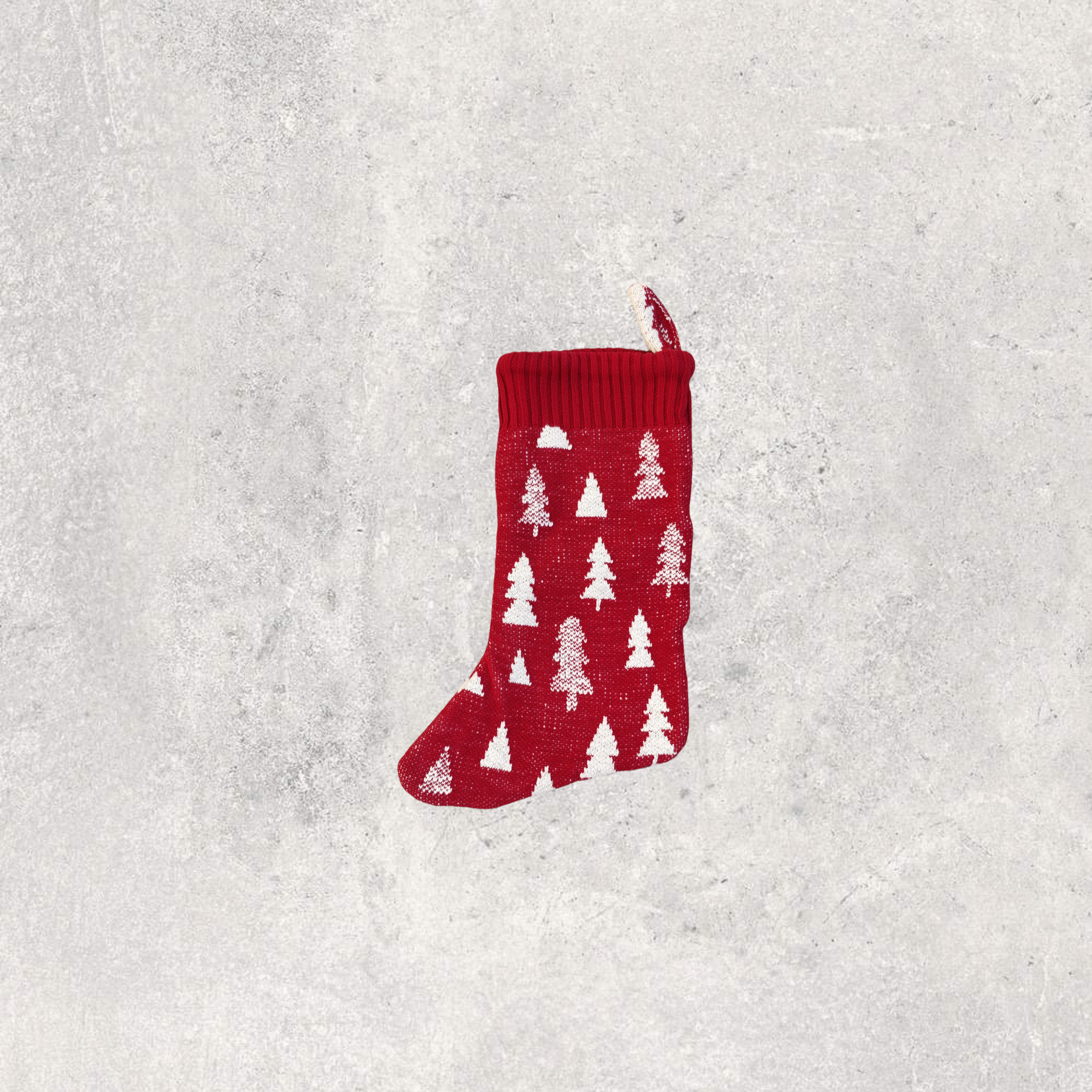 Xmas Tree - Red/natural