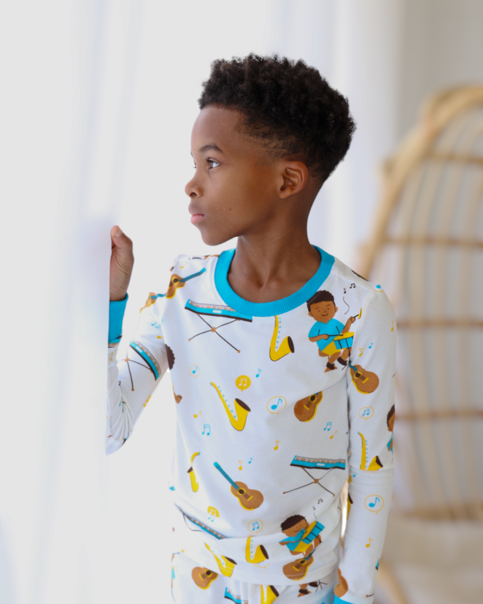 Rhythm & Dreams Musical Pj Set Snug Fit Pajamas Set Boys Toddler Size 4t - 12