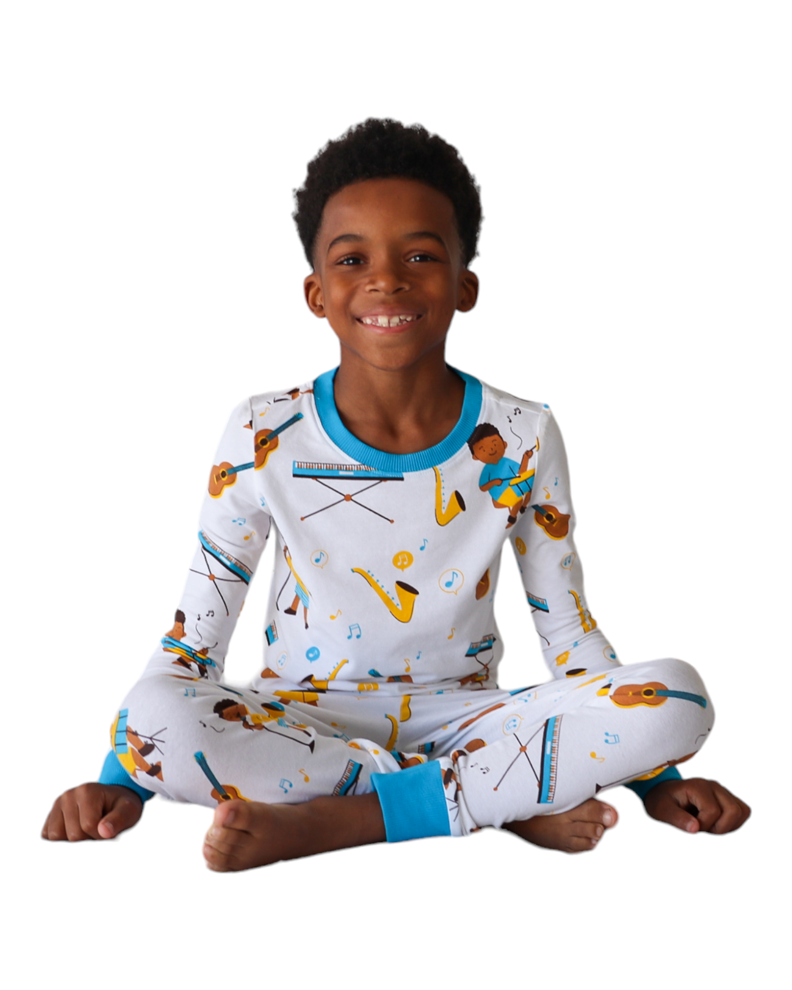 Rhythm & Dreams Musical Pj Set Snug Fit Pajamas Set Boys Toddler Size 4t - 12