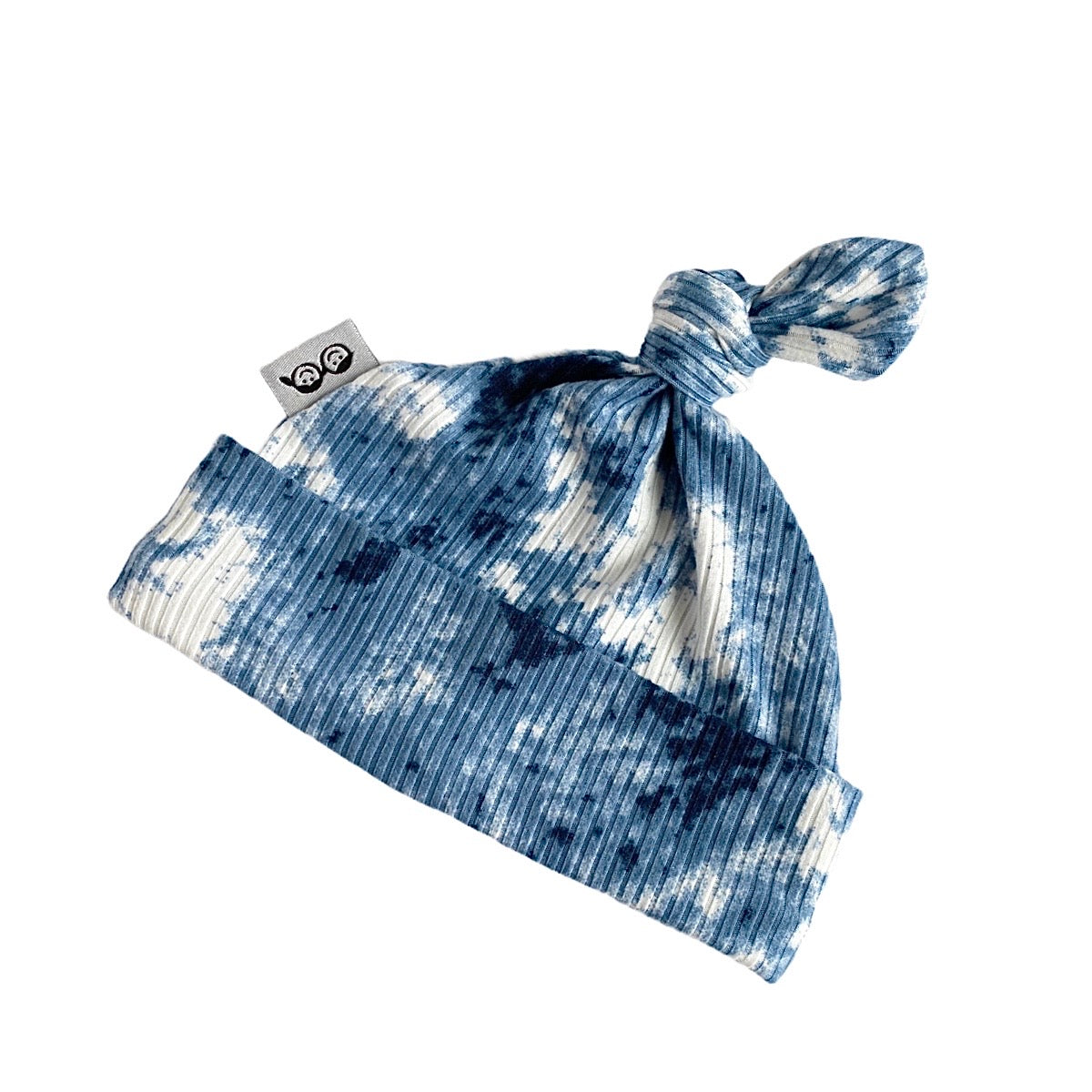 Denim Tie Dye Rib Leggings And/or Knot Beanie Hat