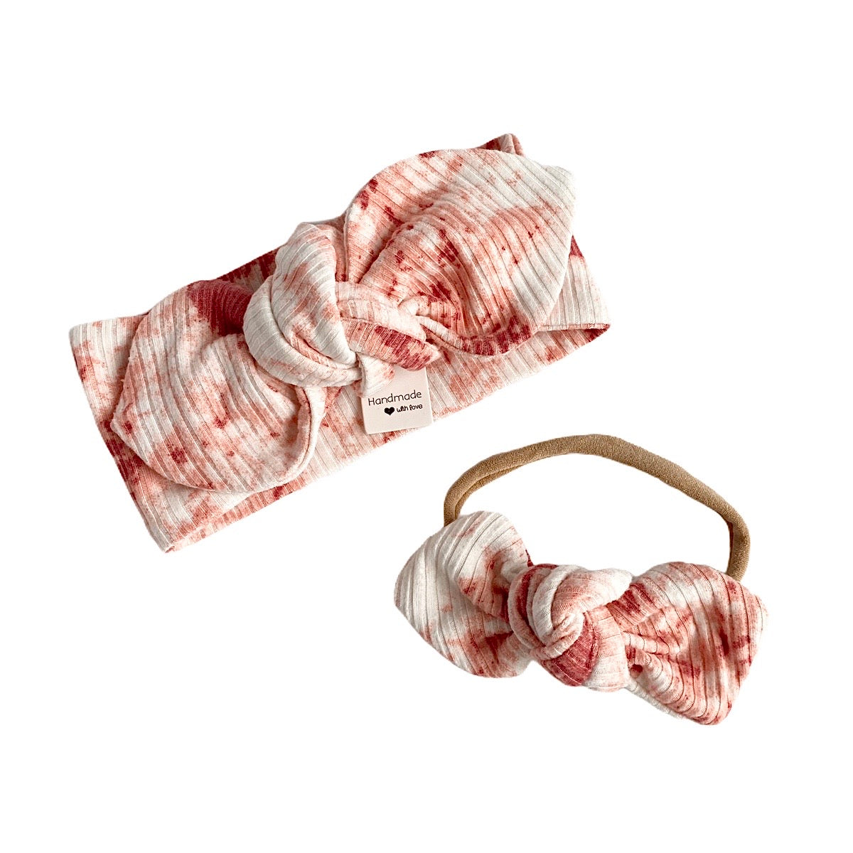 Rose Tie Dye Ribbed Headbands