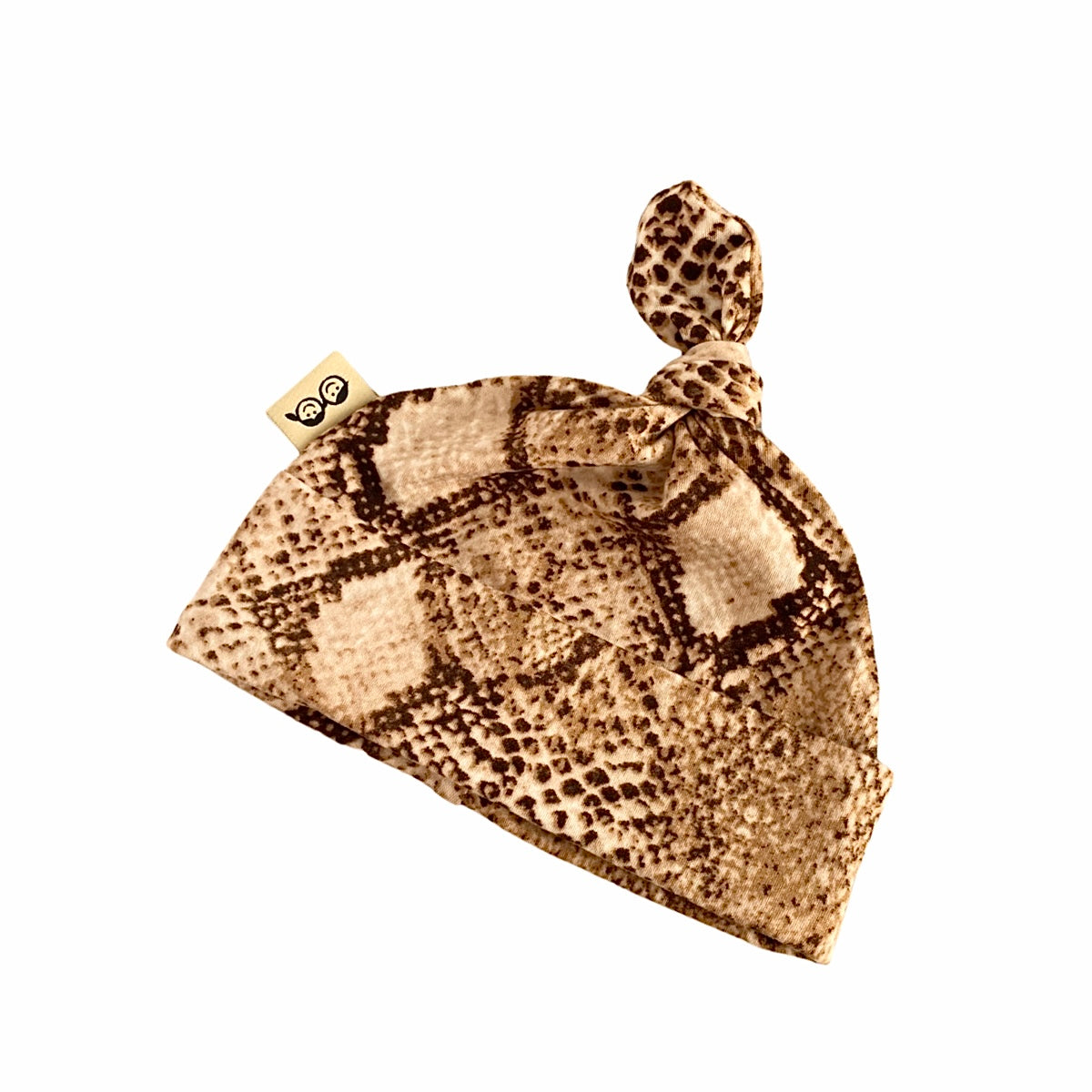 Tan Snake Print Leggings And/or Beanie Knot Hat
