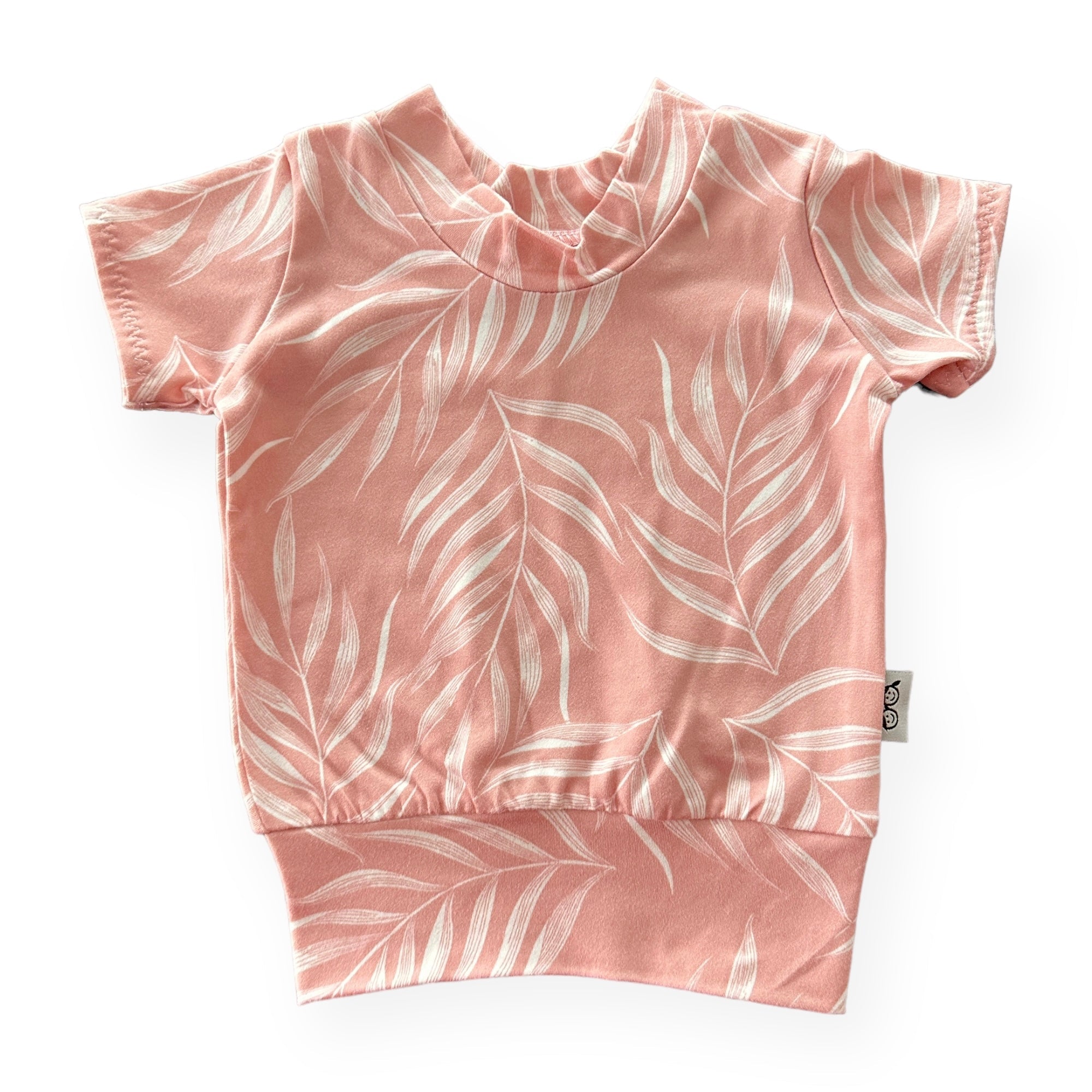 Pink Pampas Leaves Summer Lounge Top