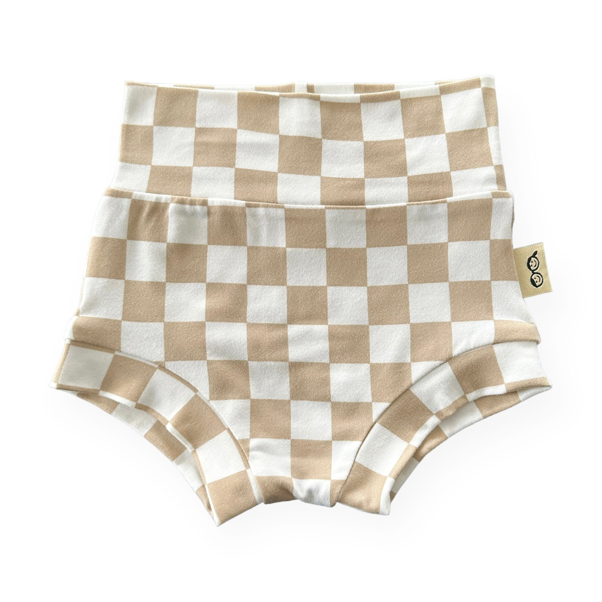 Taupe Retro Checkered Summer Lounge Set