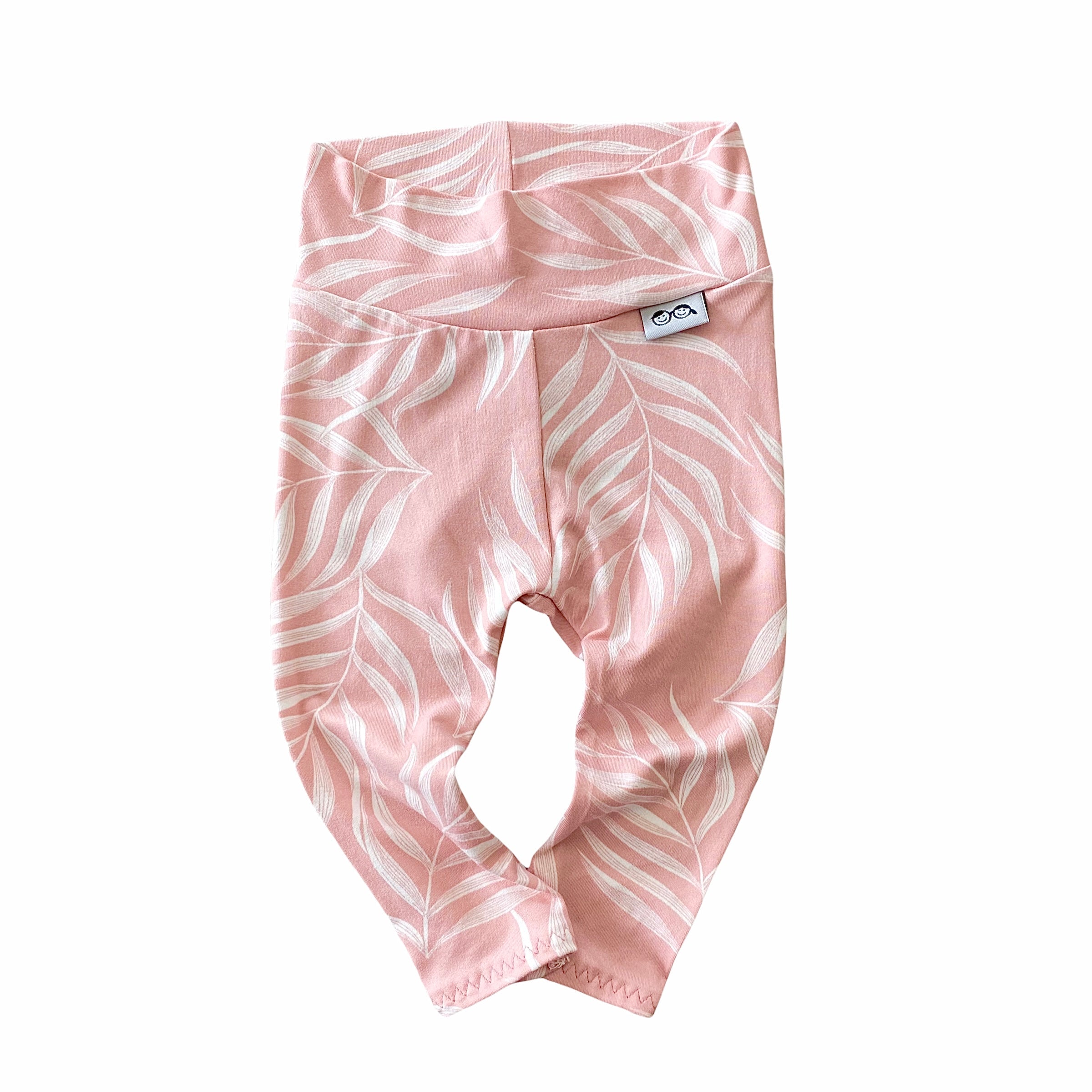 Pink Pampas Leaves Leggings And/or Knot Beanie