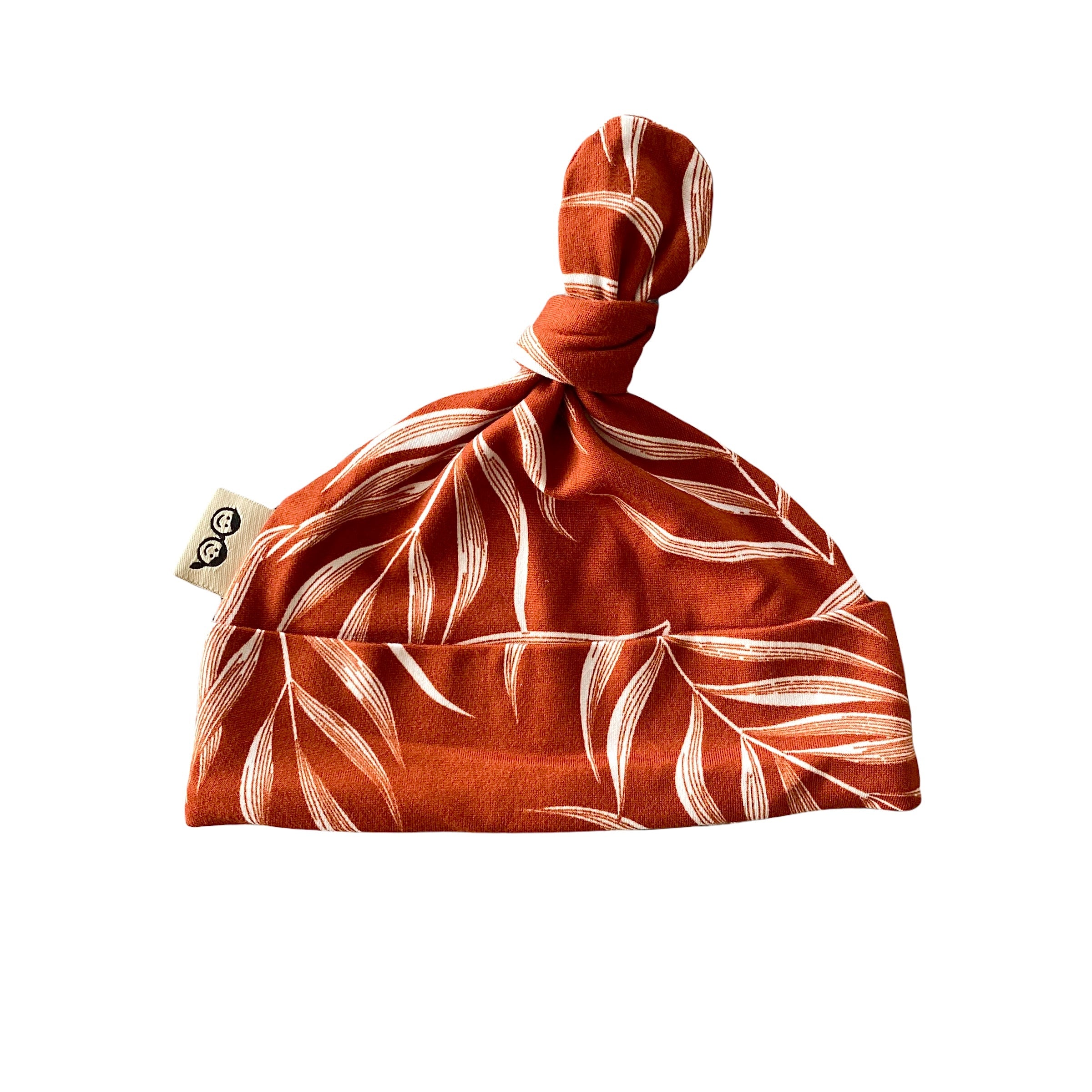 Burnt Orange Pampas Leaves Leggings And/or Knot Beanie