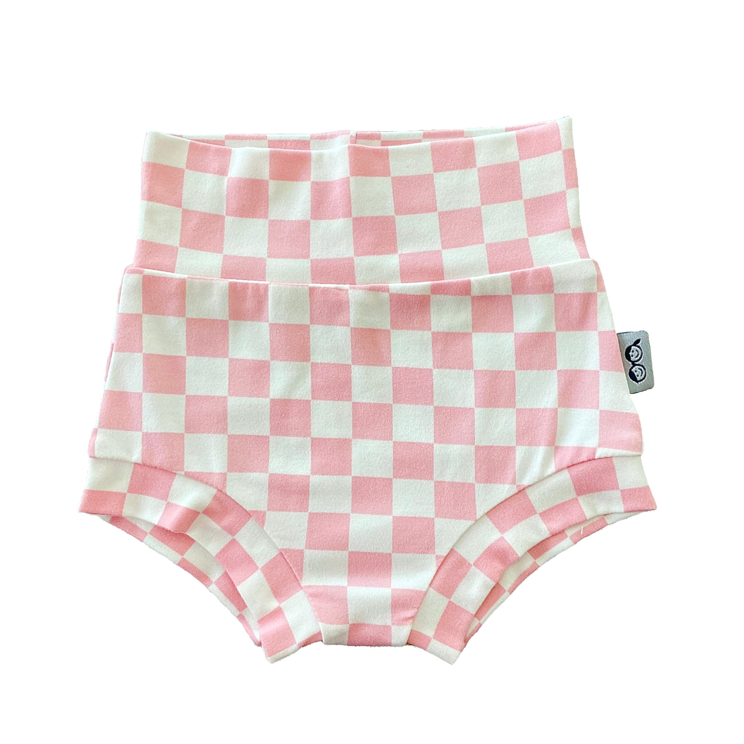 Pink Retro Checkered Bummies