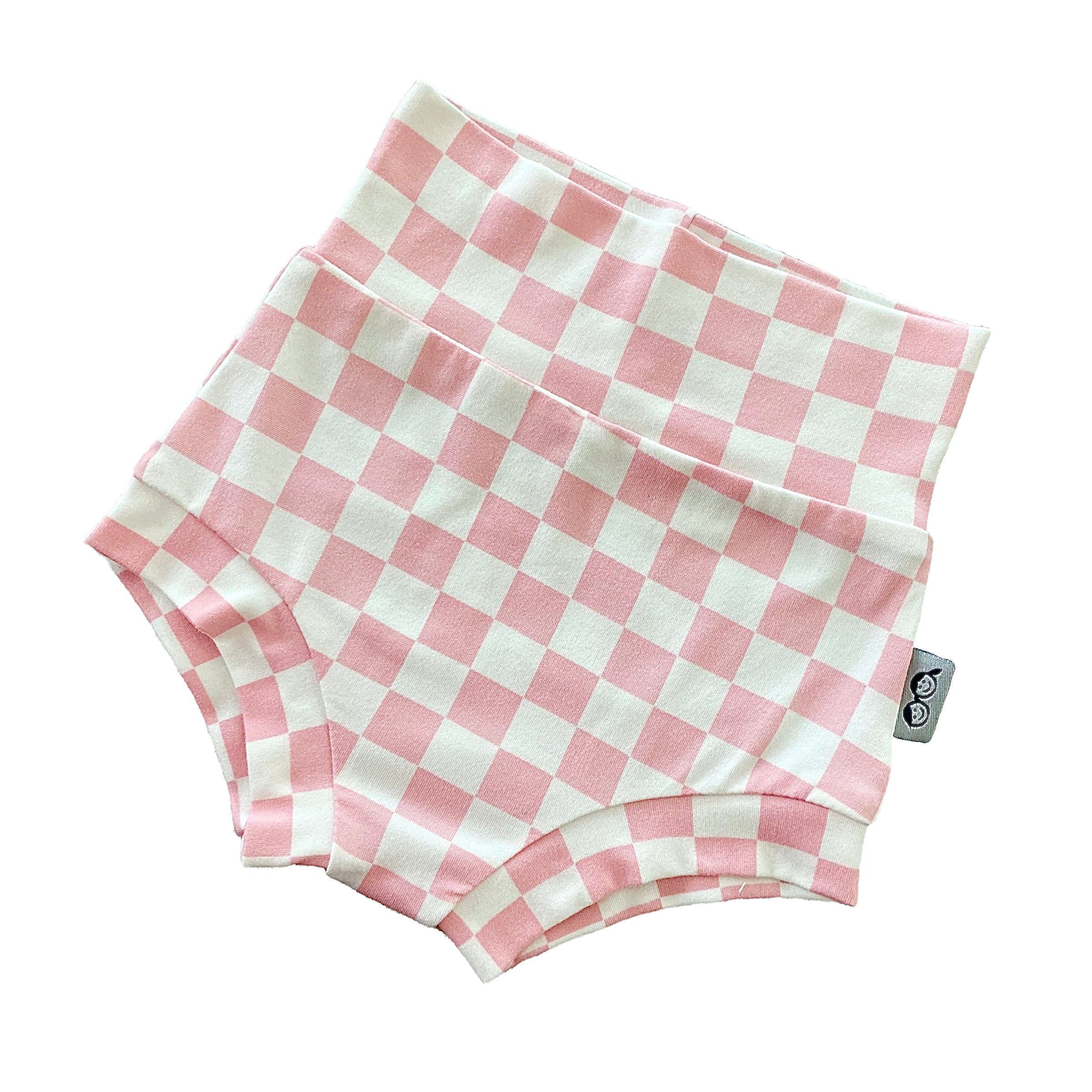 Pink Retro Checkered Bummies