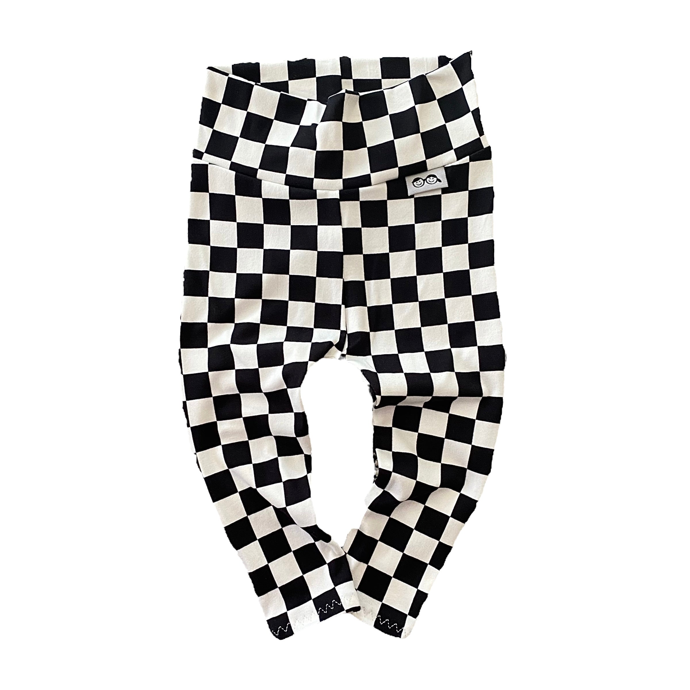Black Retro Checkered Leggings