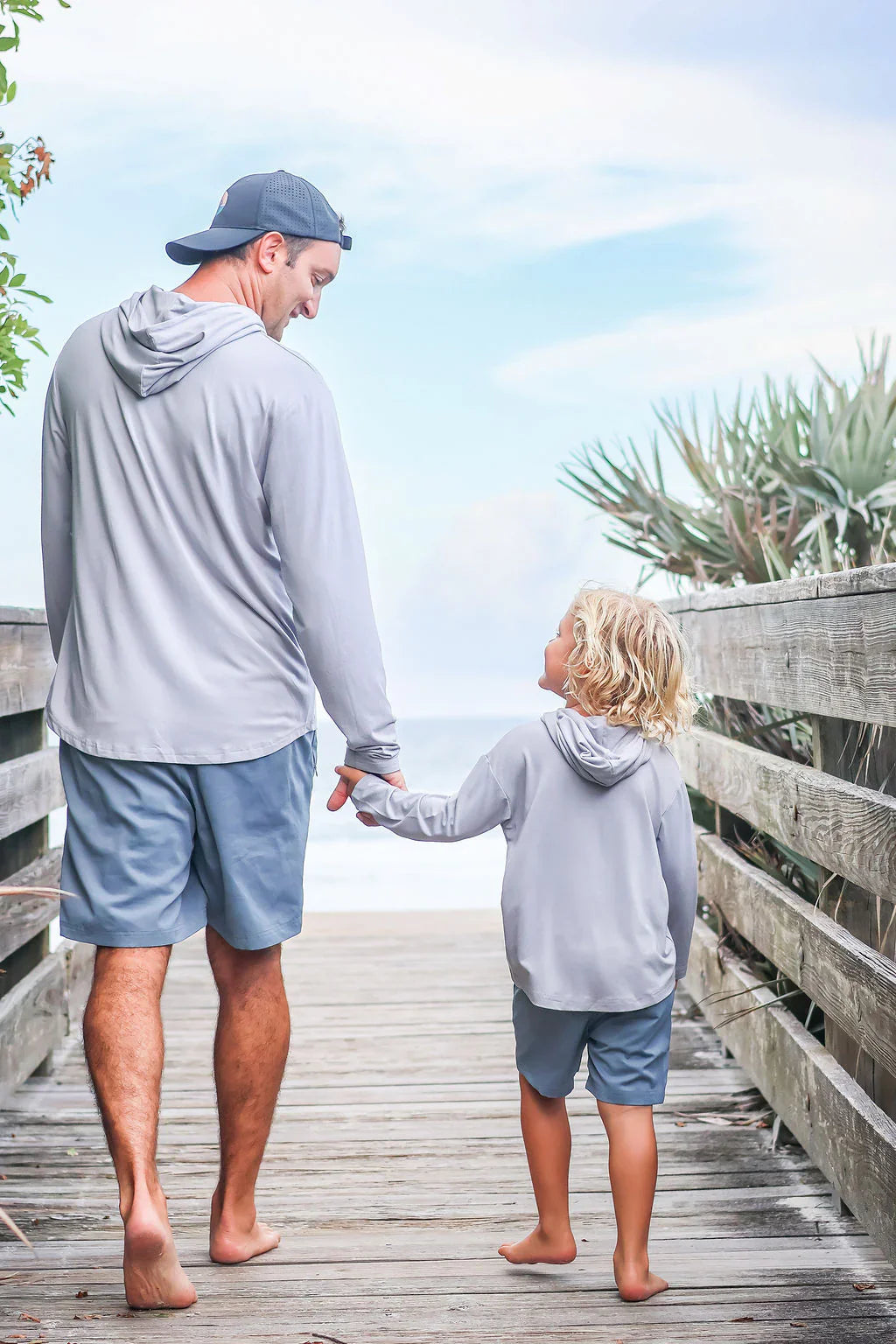 Kid's Breezy Bamboo Hoodie Smoke