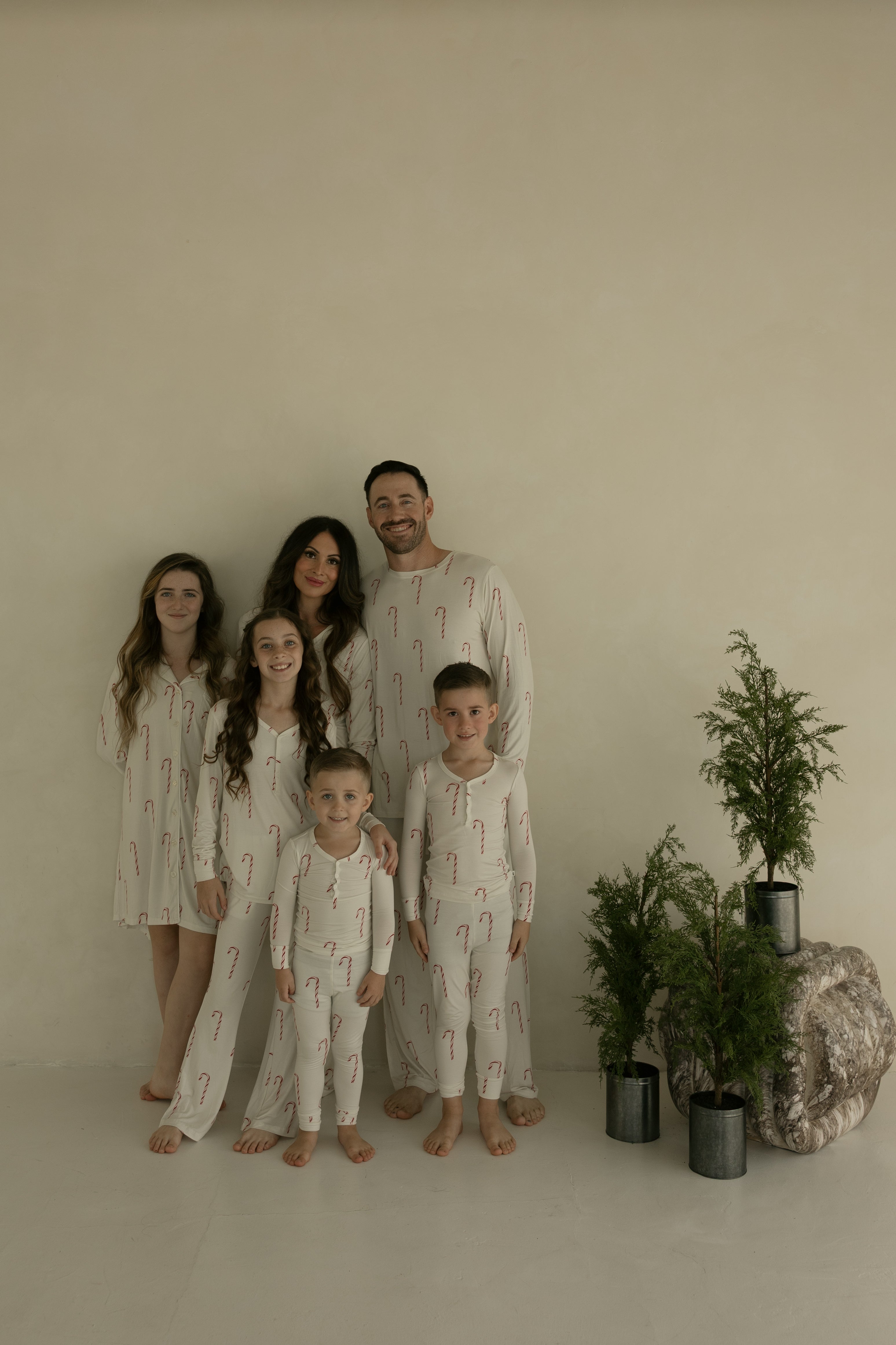 Women's Long Sleeve Bamboo Pajama | Candy Cane