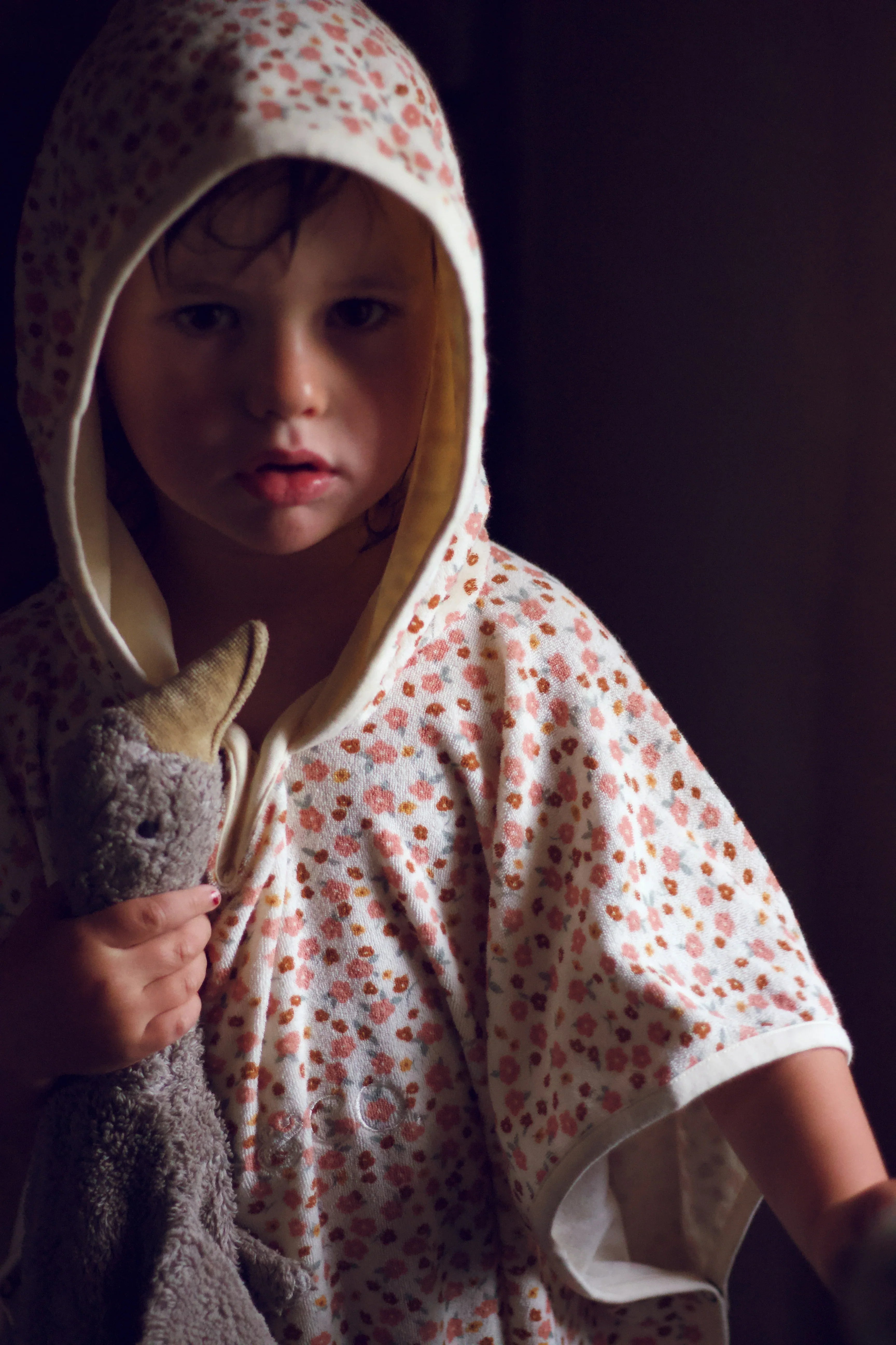 Bathing Towel Poncho | Organic Cotton - Sunset Meadow