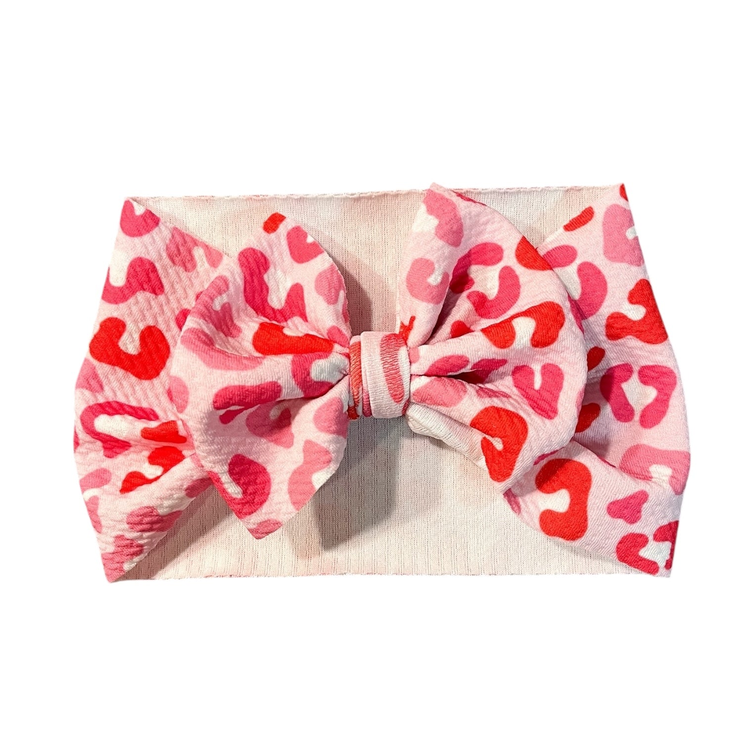 Valentines Day Cheetah Headwrap Bow