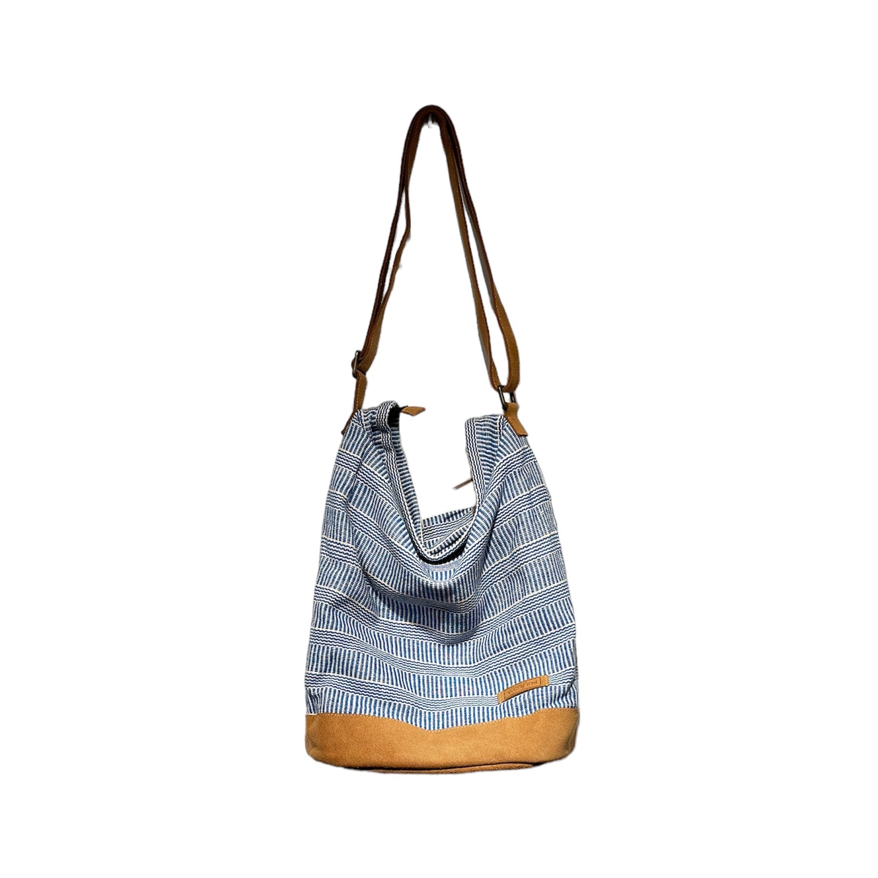 Woven Zipper Sling Bag - Stripe