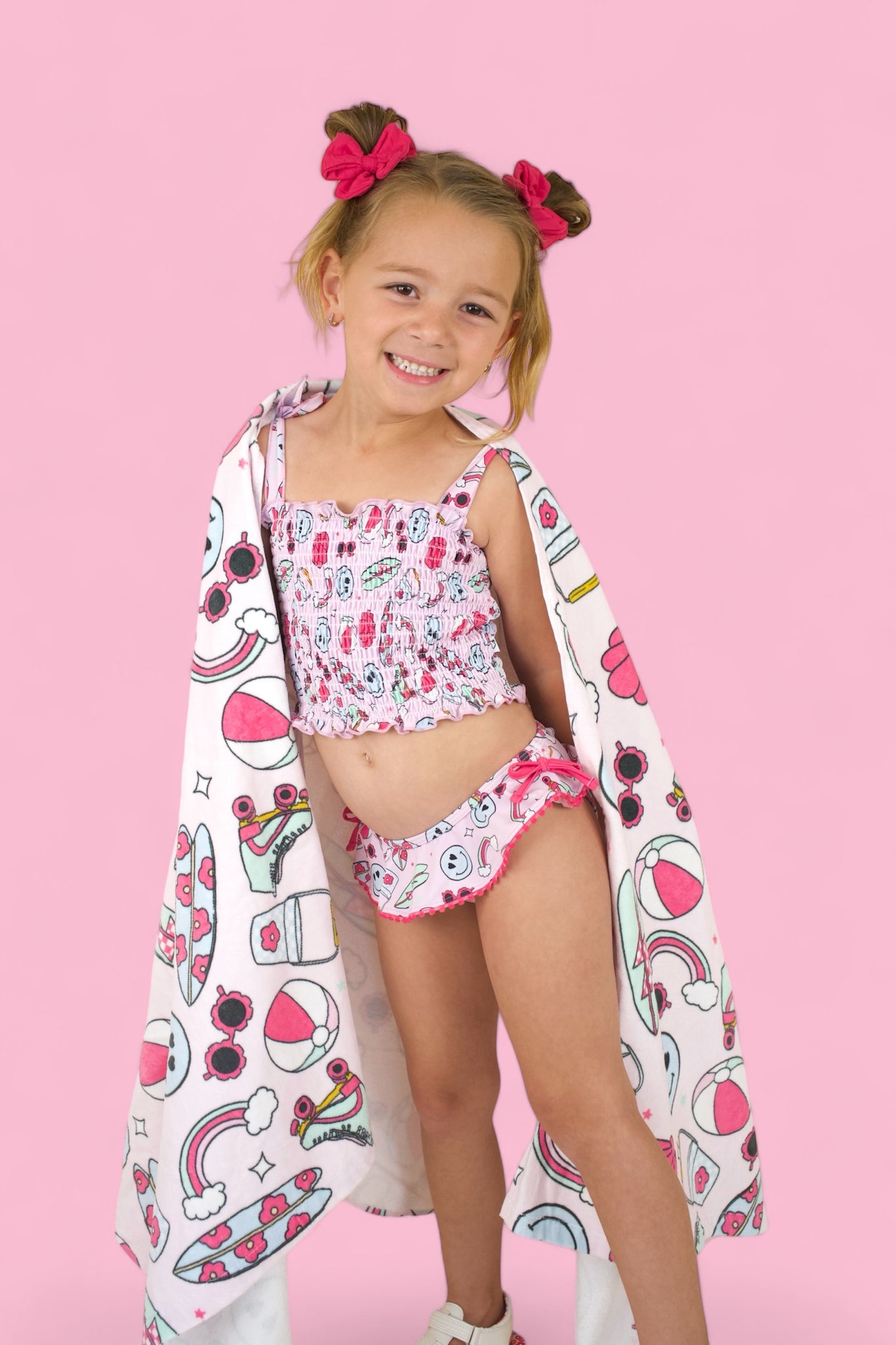 Exclusive Beachin’ It With Brynnleigh Dream Smocked Tankini Two Piece Swim Suit