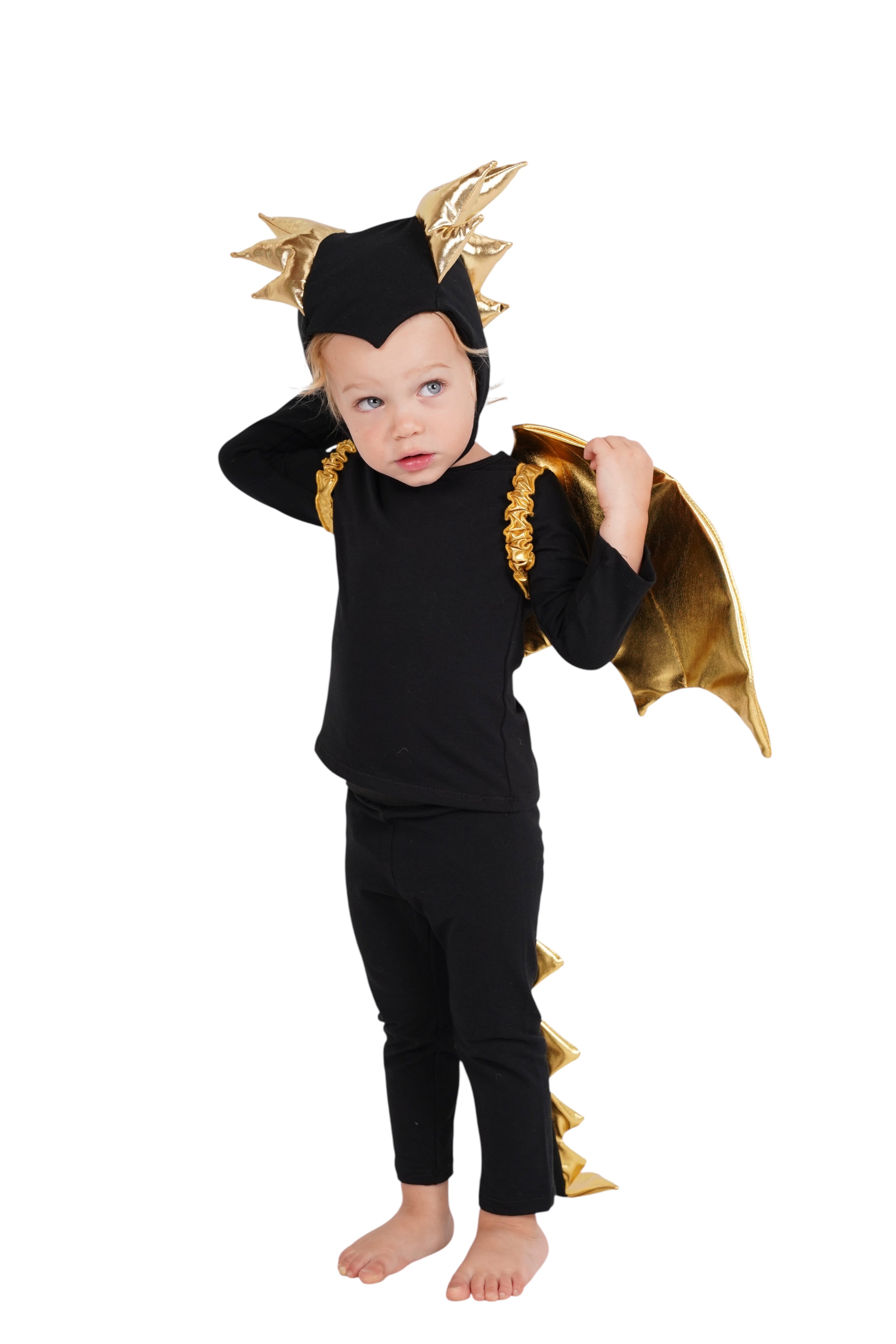 Golden Night Dragon Pajama Costume