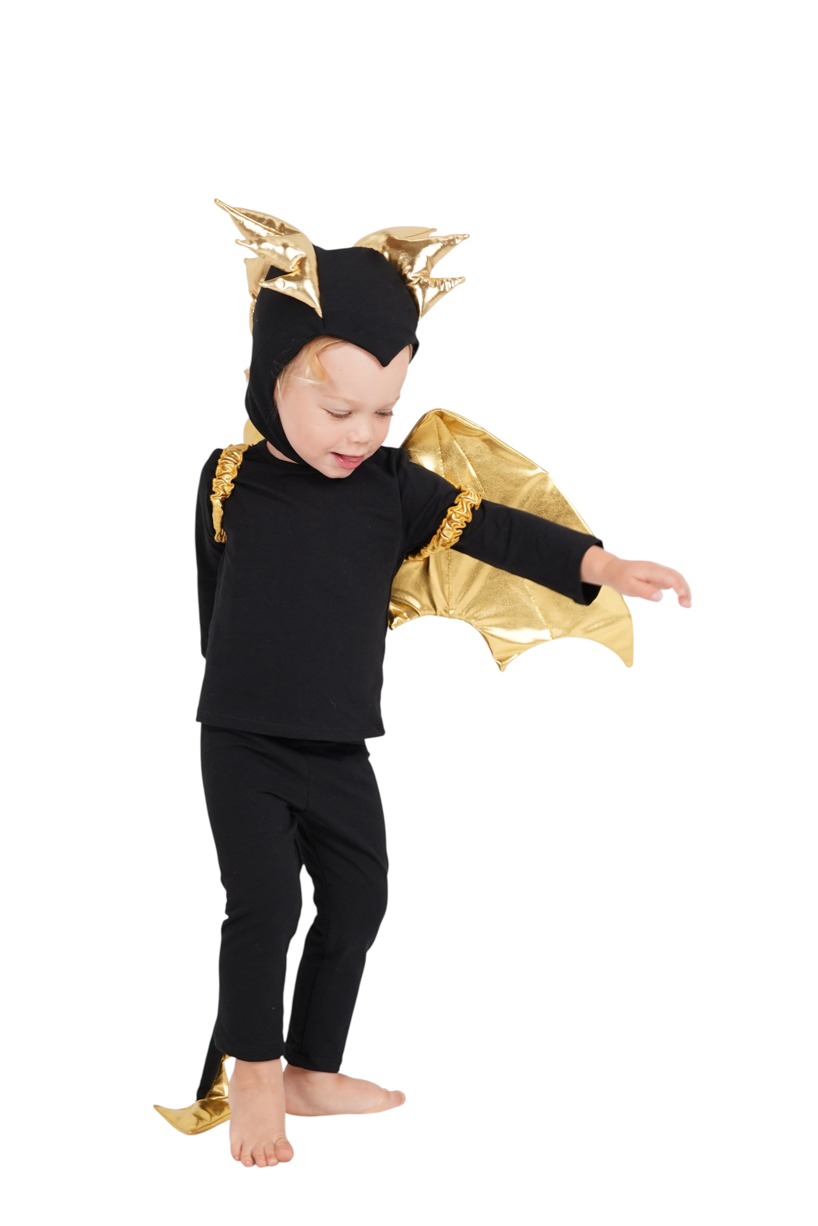Golden Night Dragon Pajama Costume