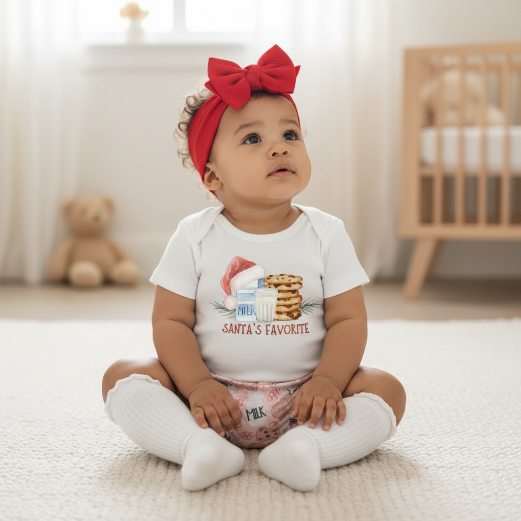 Christmas Milk And Cookies Bummies Set
