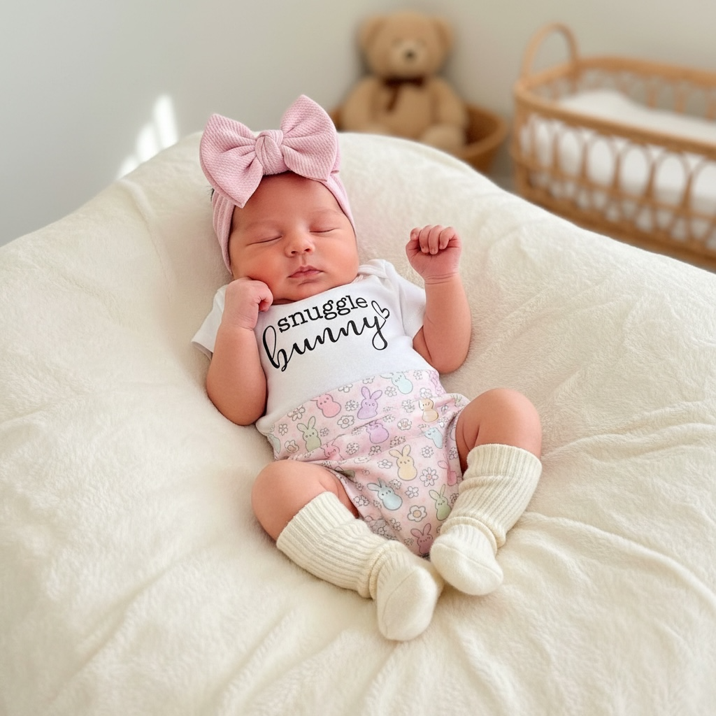 Snuggle Bunny Baby Bummies Easter Set