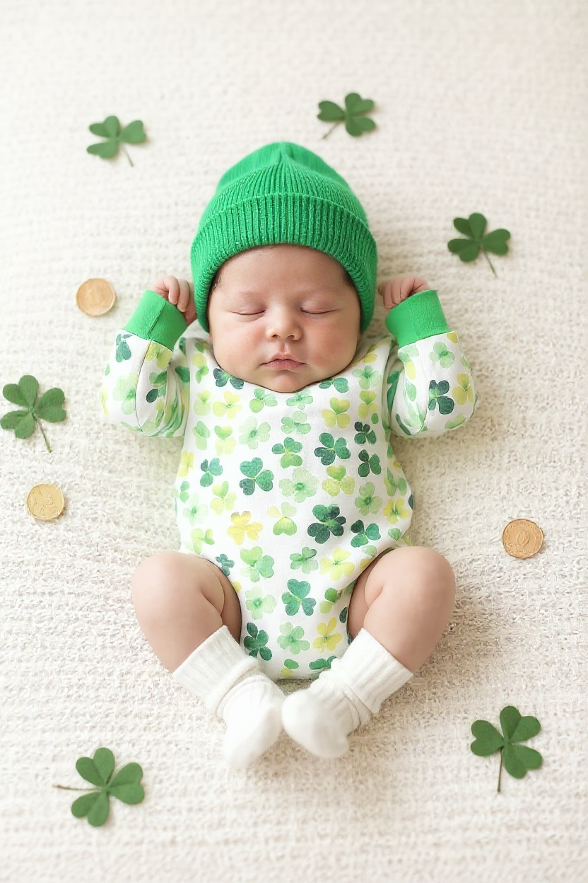 St. Patricks Day Bubble Romper