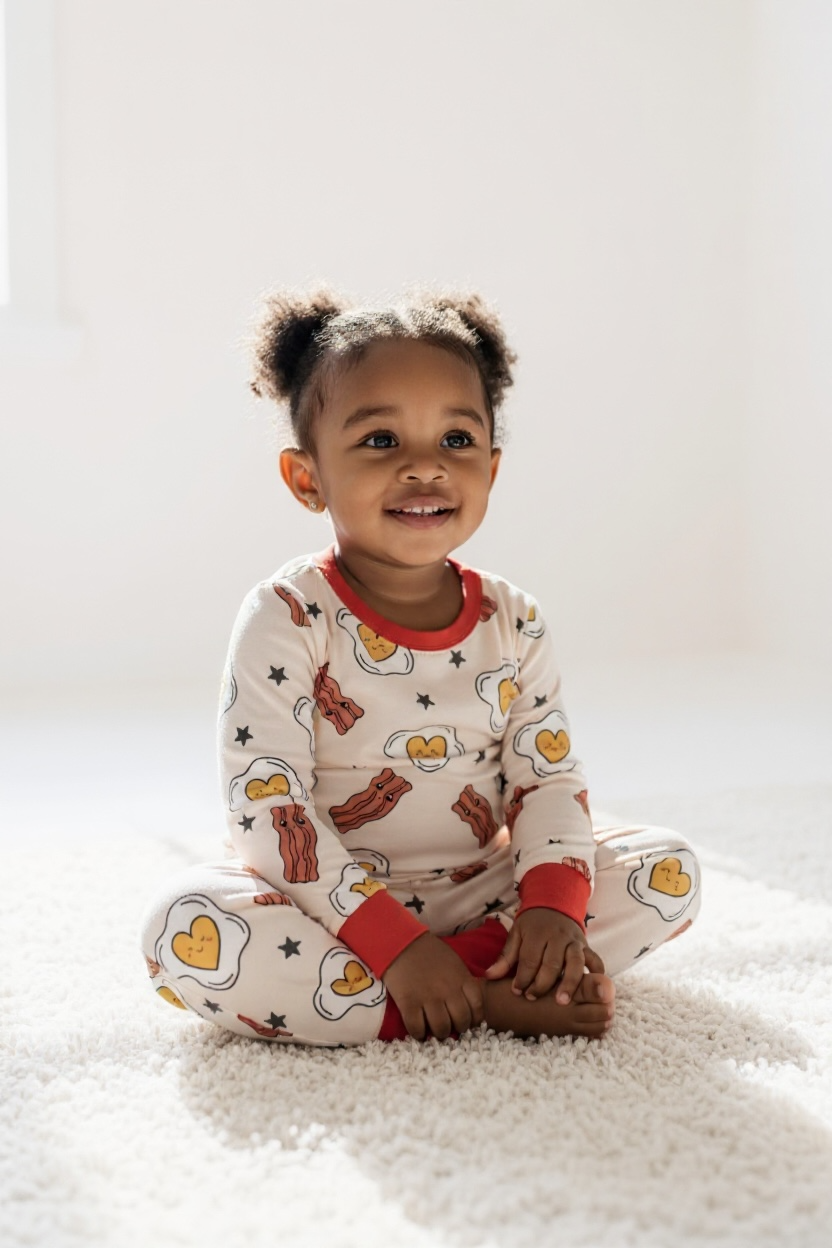 Eggs & Bacon Bamboo Toddler 2 Piece Set