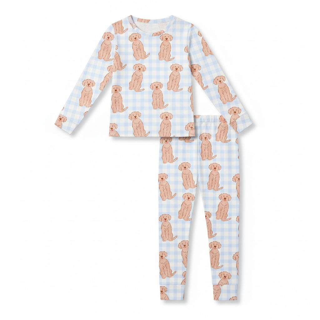 Golden Retriever Bamboo Toddler 2 Piece Set