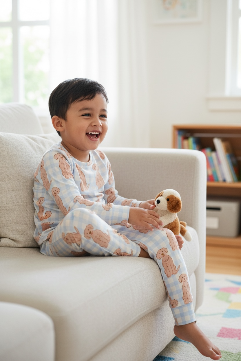 Golden Retriever Bamboo Toddler 2 Piece Set